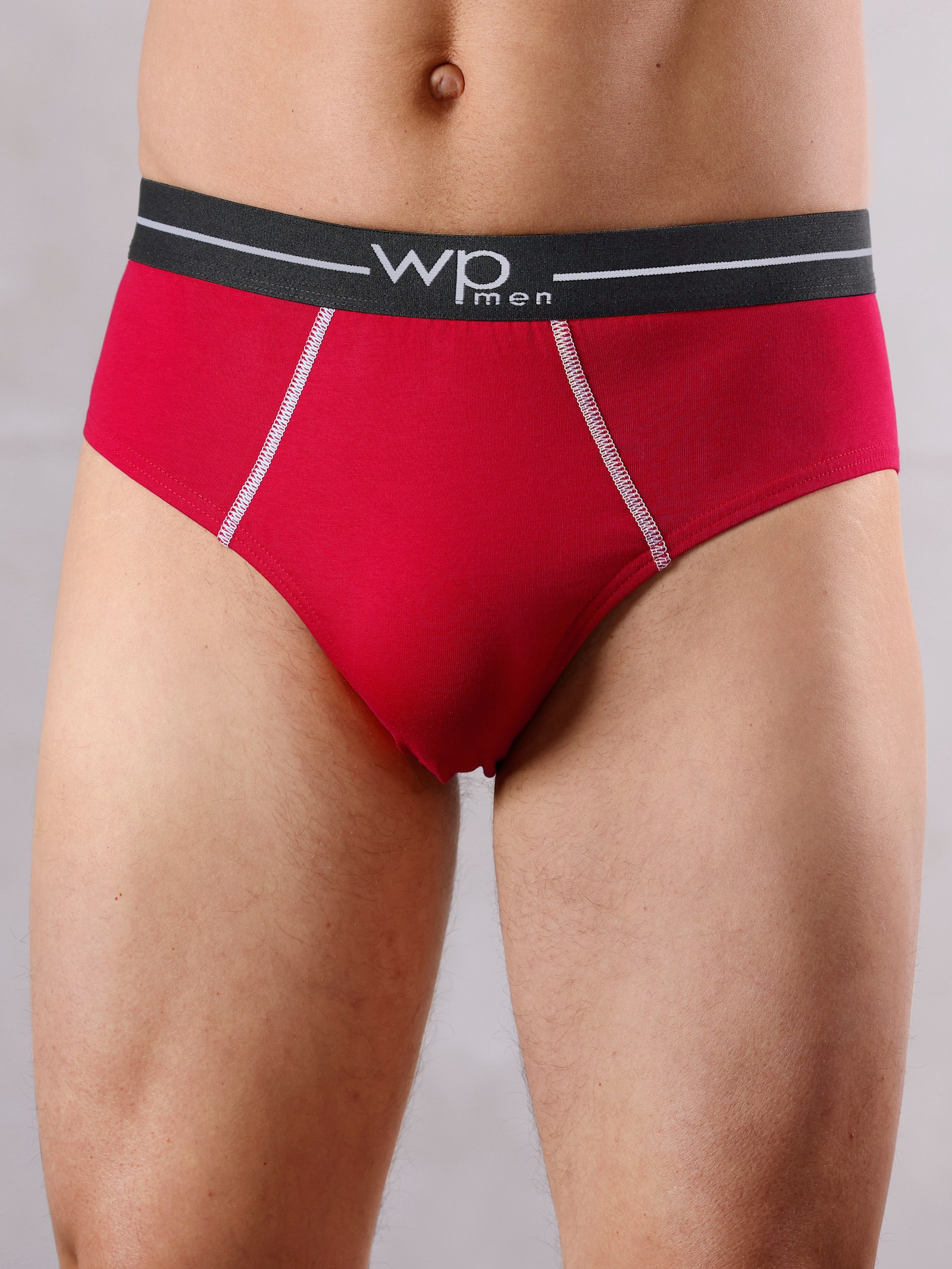 wäschepur men Slip - royalblau + rot + schwarz