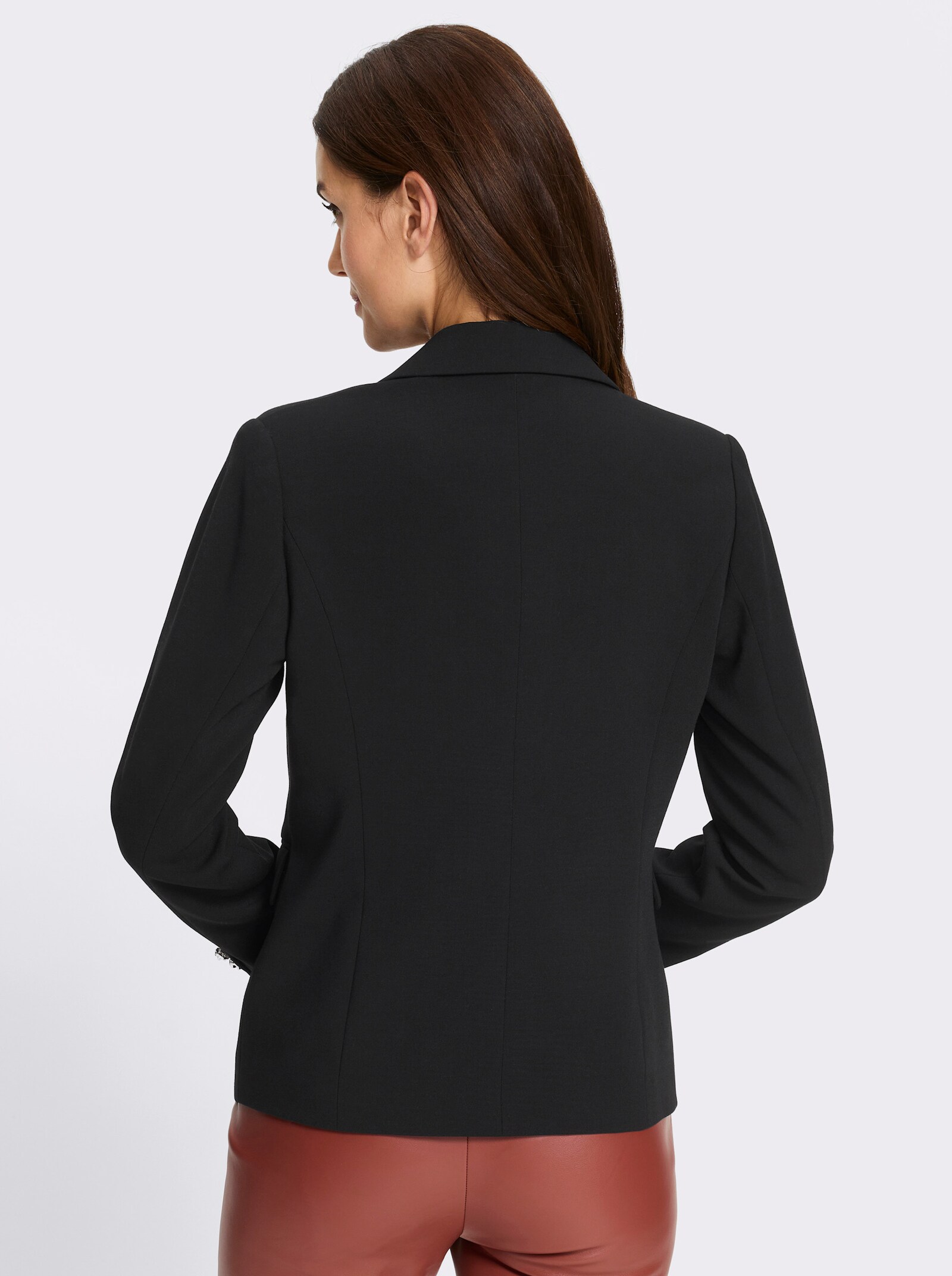 heine Blazer mit goldfarbigen Knöpfen - schwarz