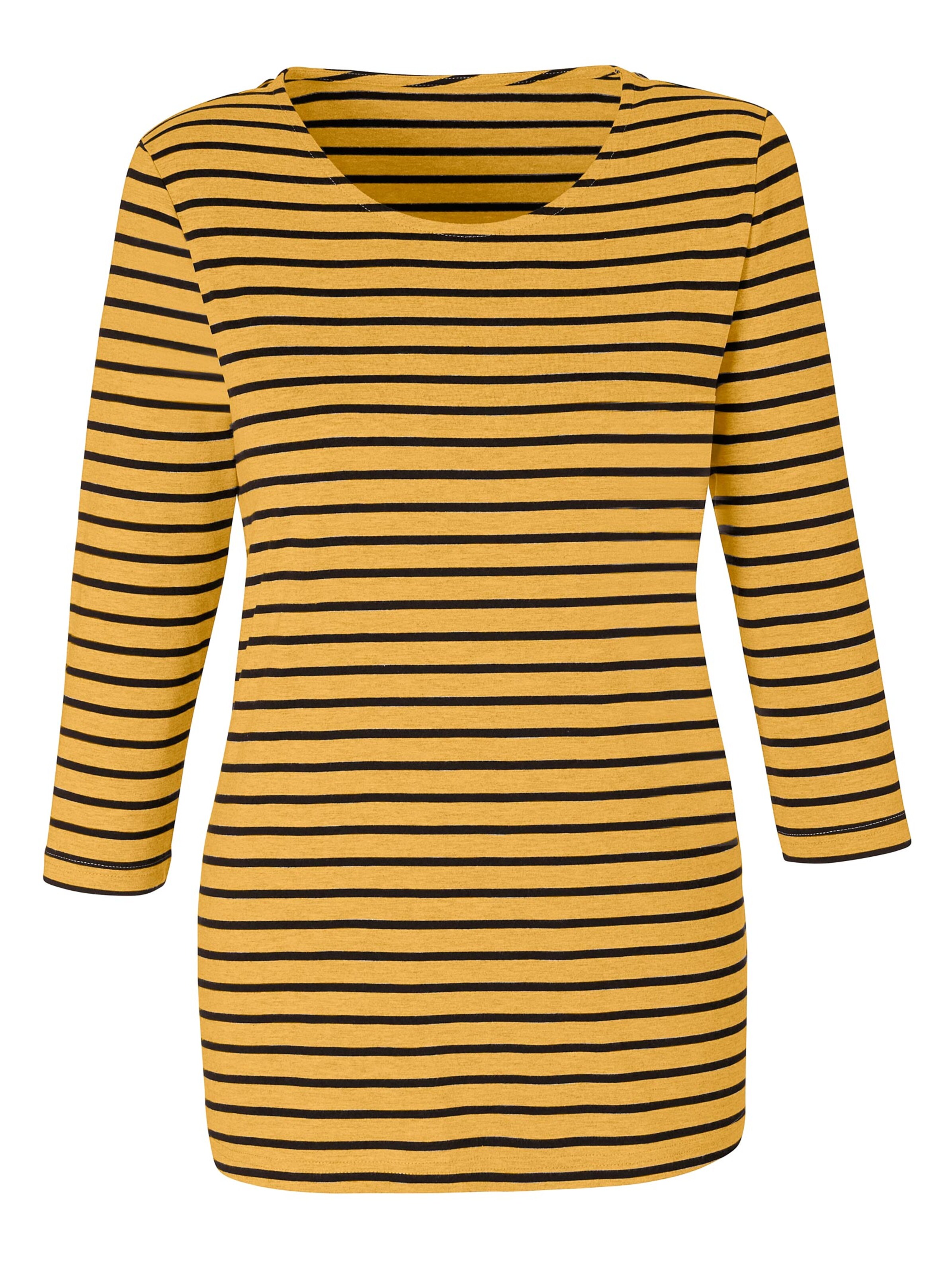 Shirt - curry-geringelt