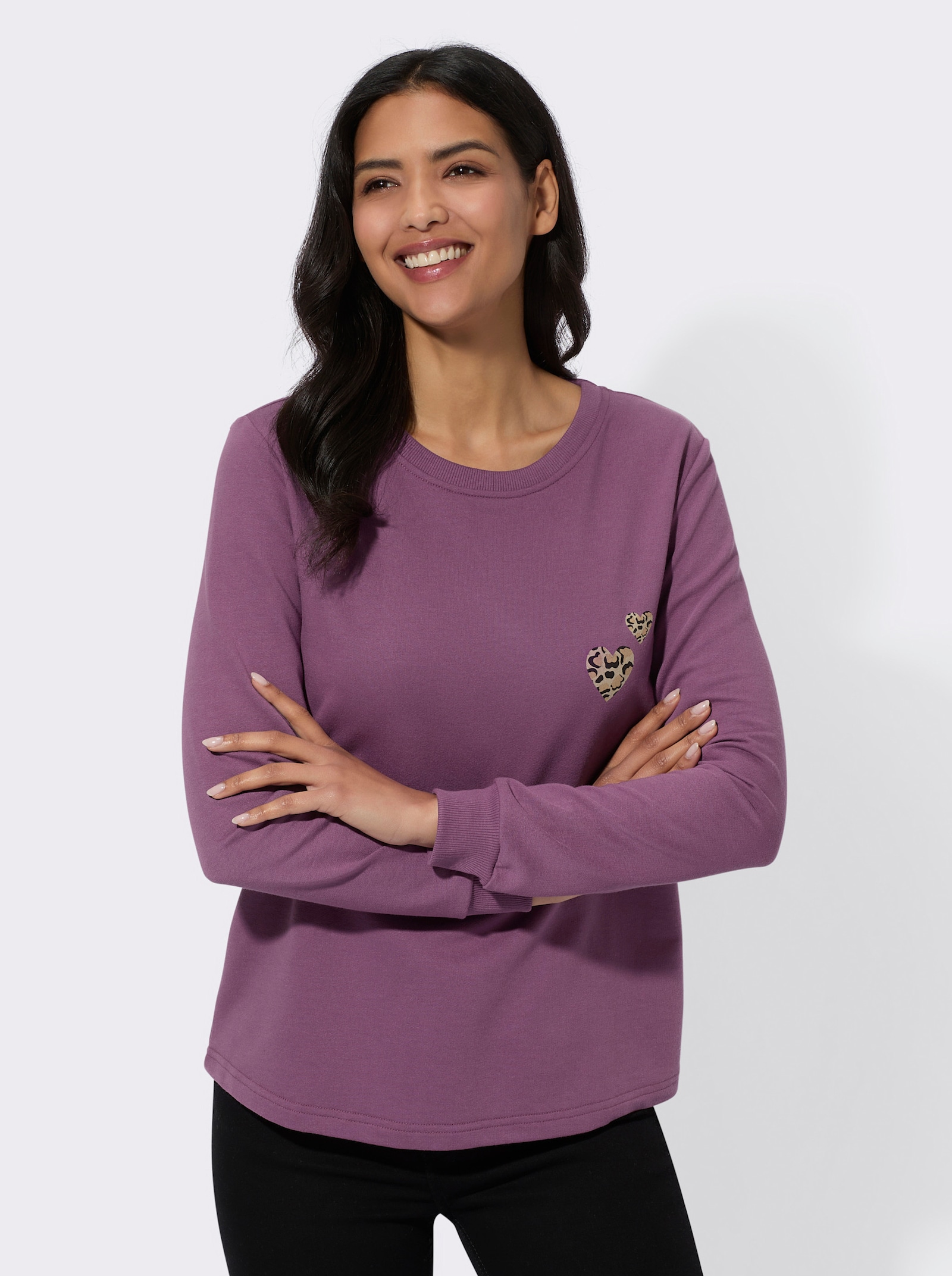 Mikina z hřejivého materiálu - fialová