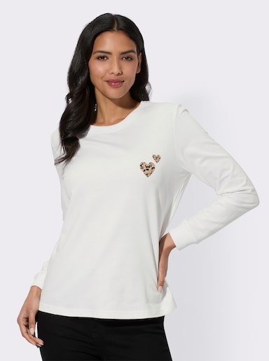 Sweatshirt - ecru