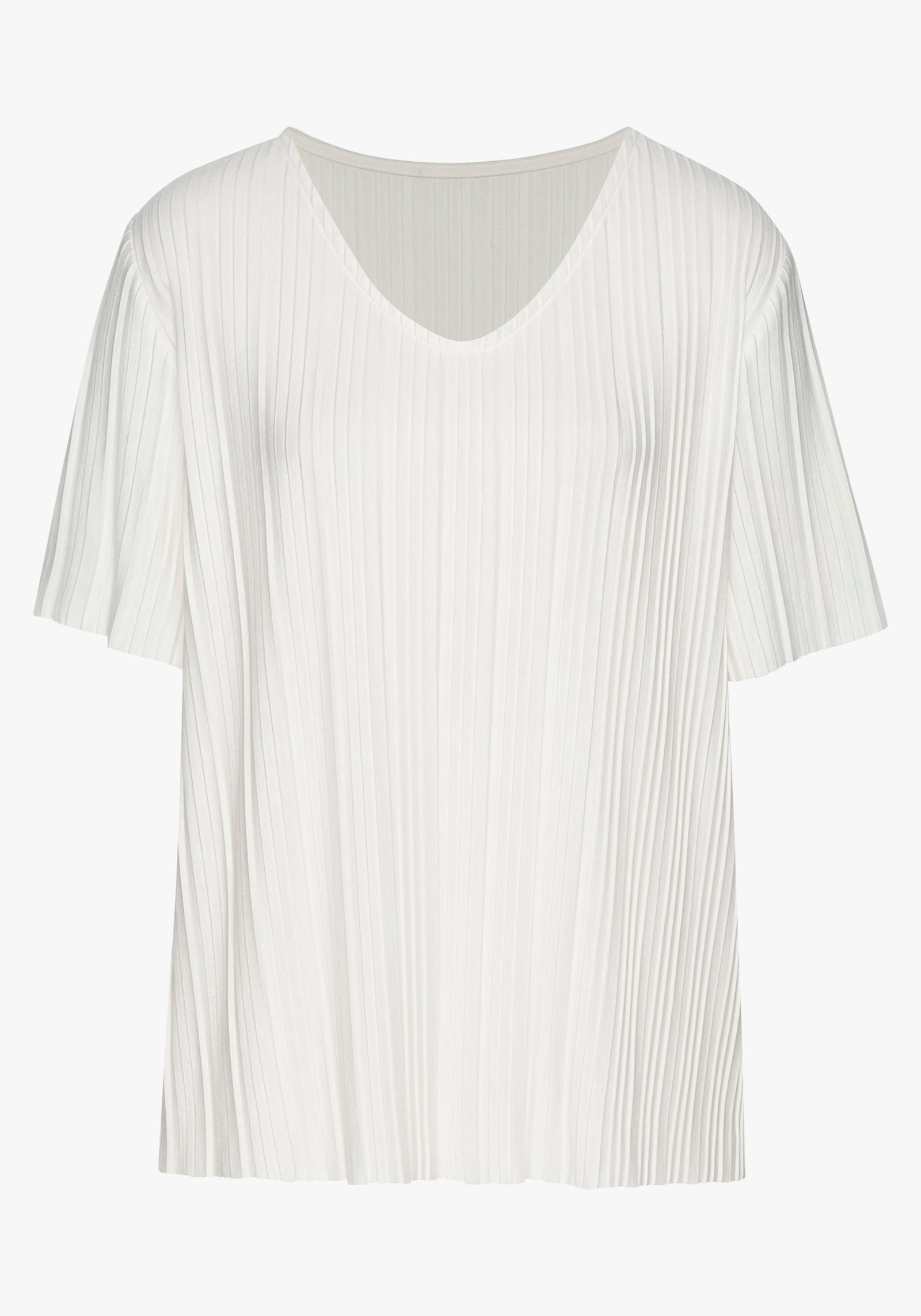 LASCANA Plisséshirt - crème