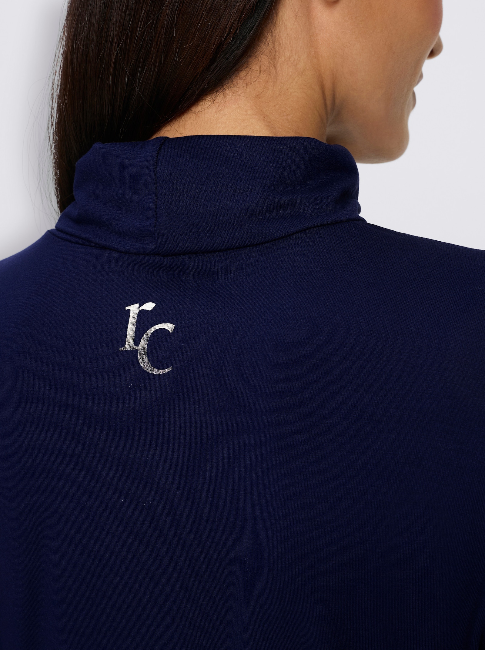 heine Langarmshirt mit Galonstreifen - marine-ecru