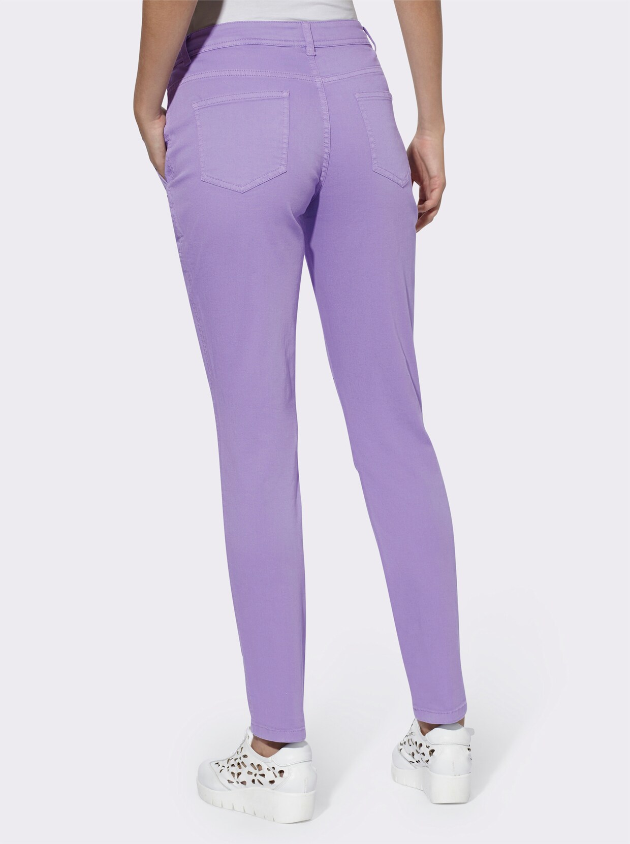 heine Pantalon twill - lavande