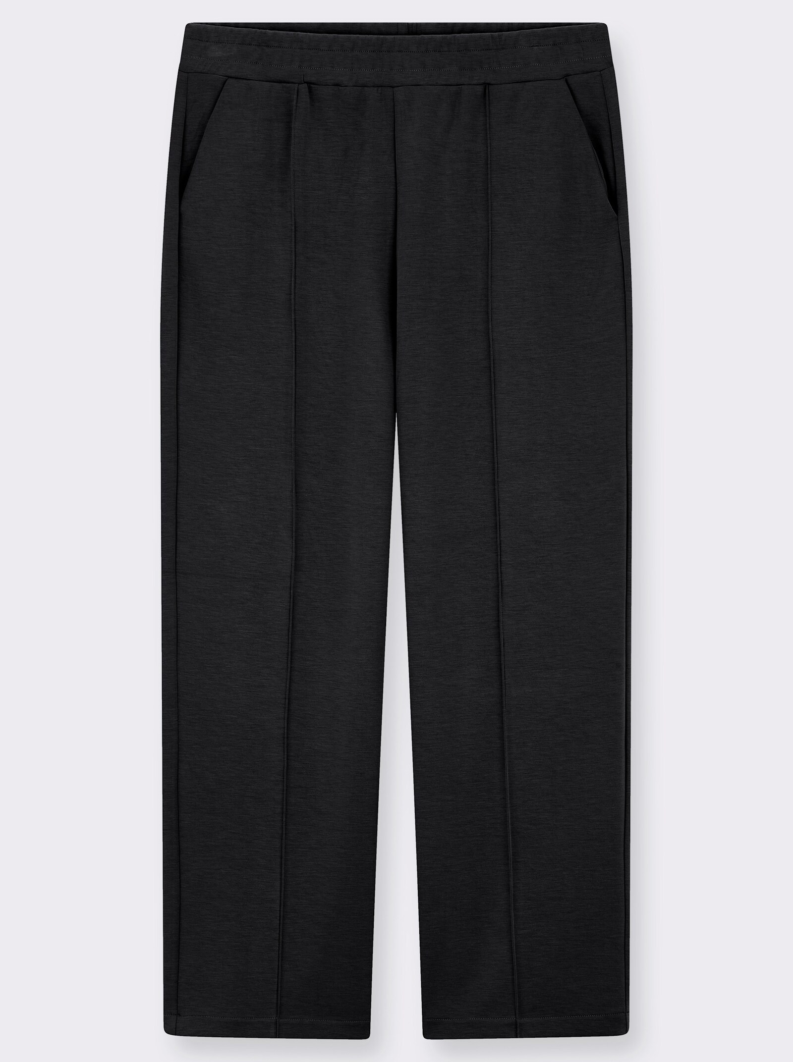 Jerseyhose in weich fließender Qualität - schwarz