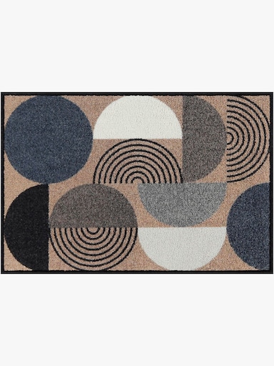 Salonloewe Fußmatte - taupe-grau-bedruckt
