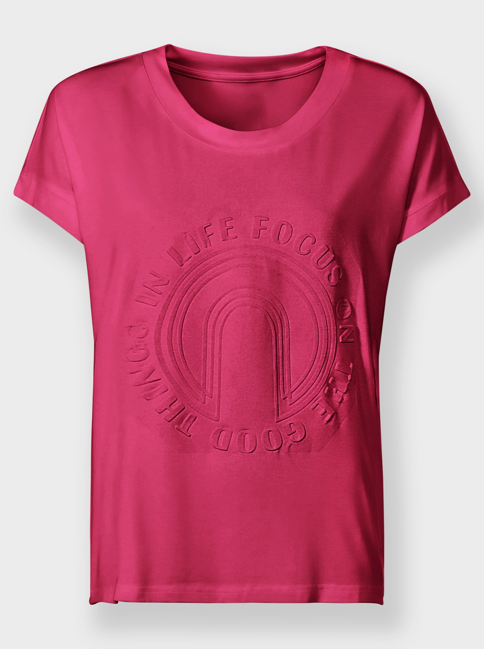 heine Kurzarmshirt mit Elasthan-Anteil - pink