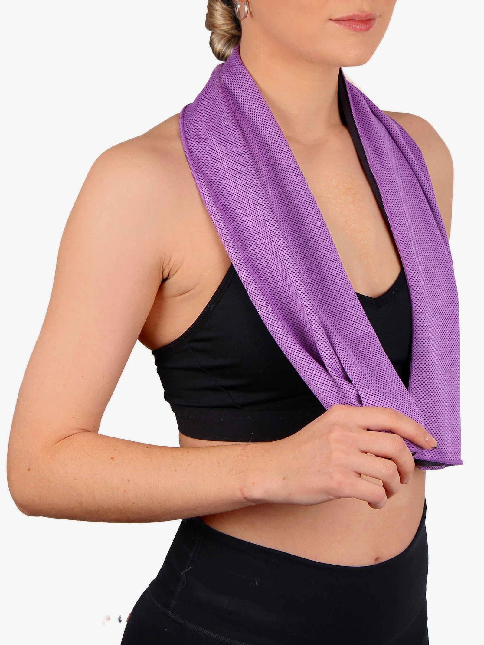 Kühltuch - grün-lila