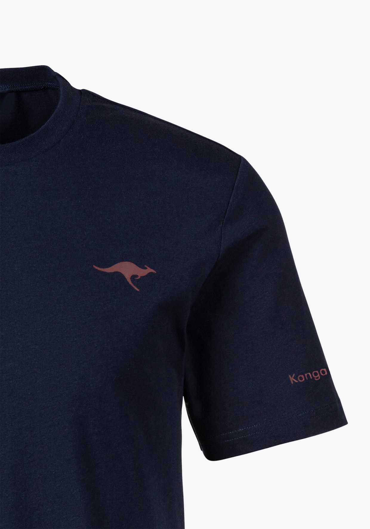 KangaROOS Kurzarmshirt - navy, weiß