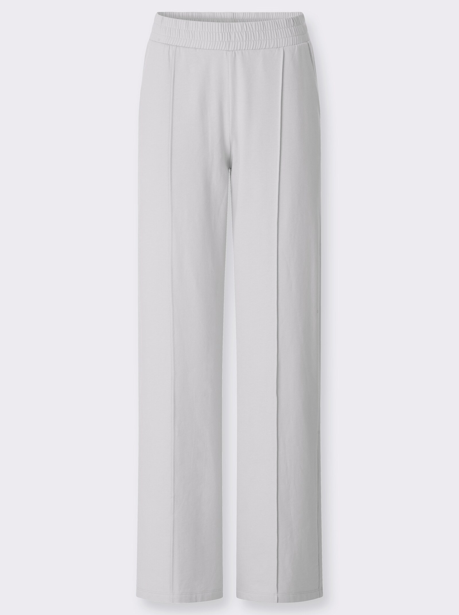 Jerseyhose in weiter Form - hellgrau