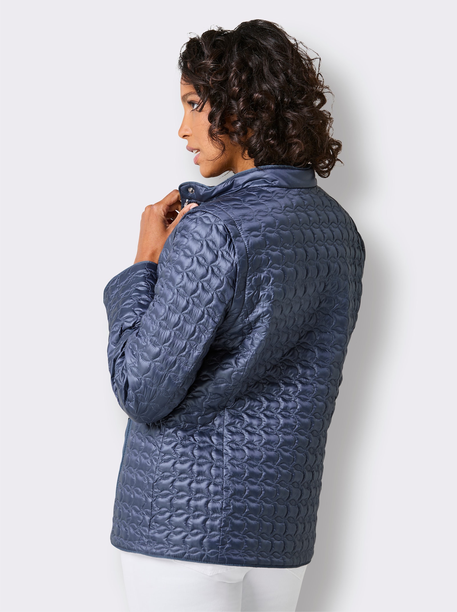 CREATION L PREMIUM Veste légère en duvet à manches amovibles - bleu fumée