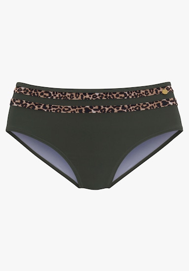 LASCANA Highwaist-Bikini-Hose - oliv-leo