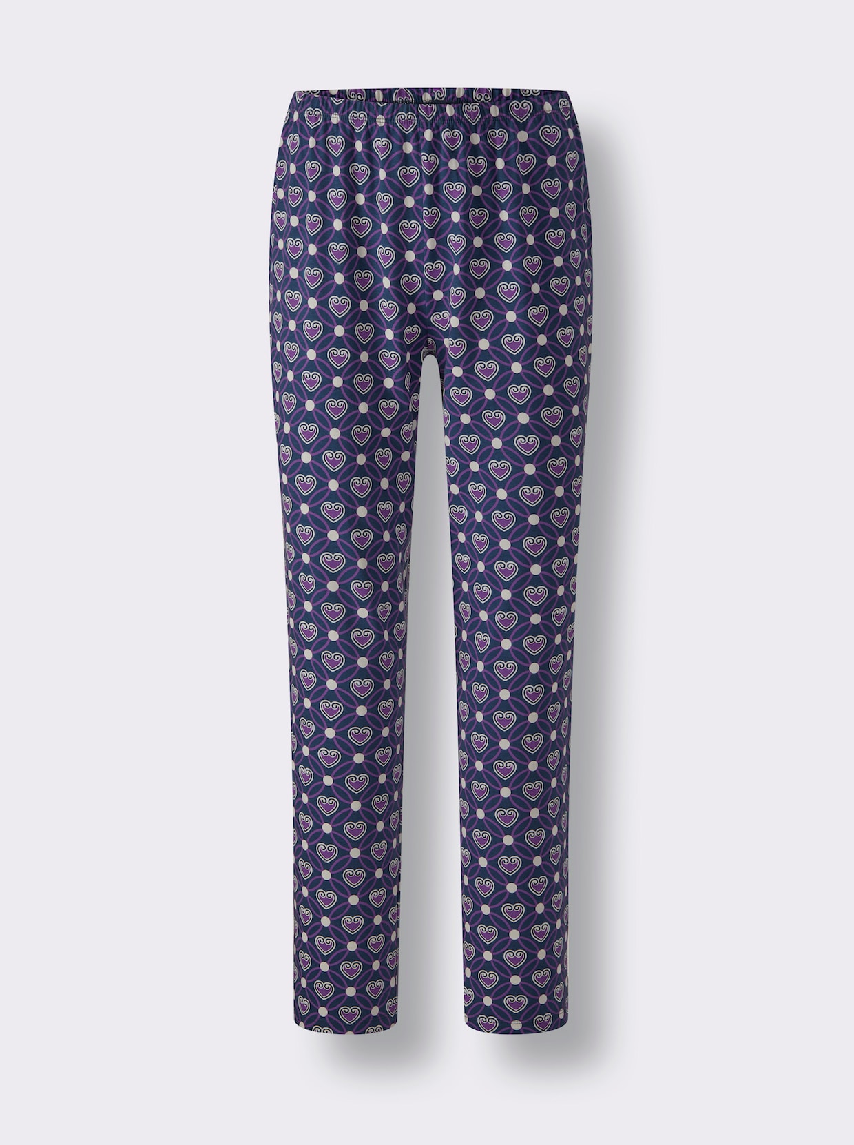 wäschepur Pyjama's - lila/donkerblauw bedrukt
