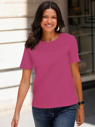 Kurzarmshirt - fuchsia
