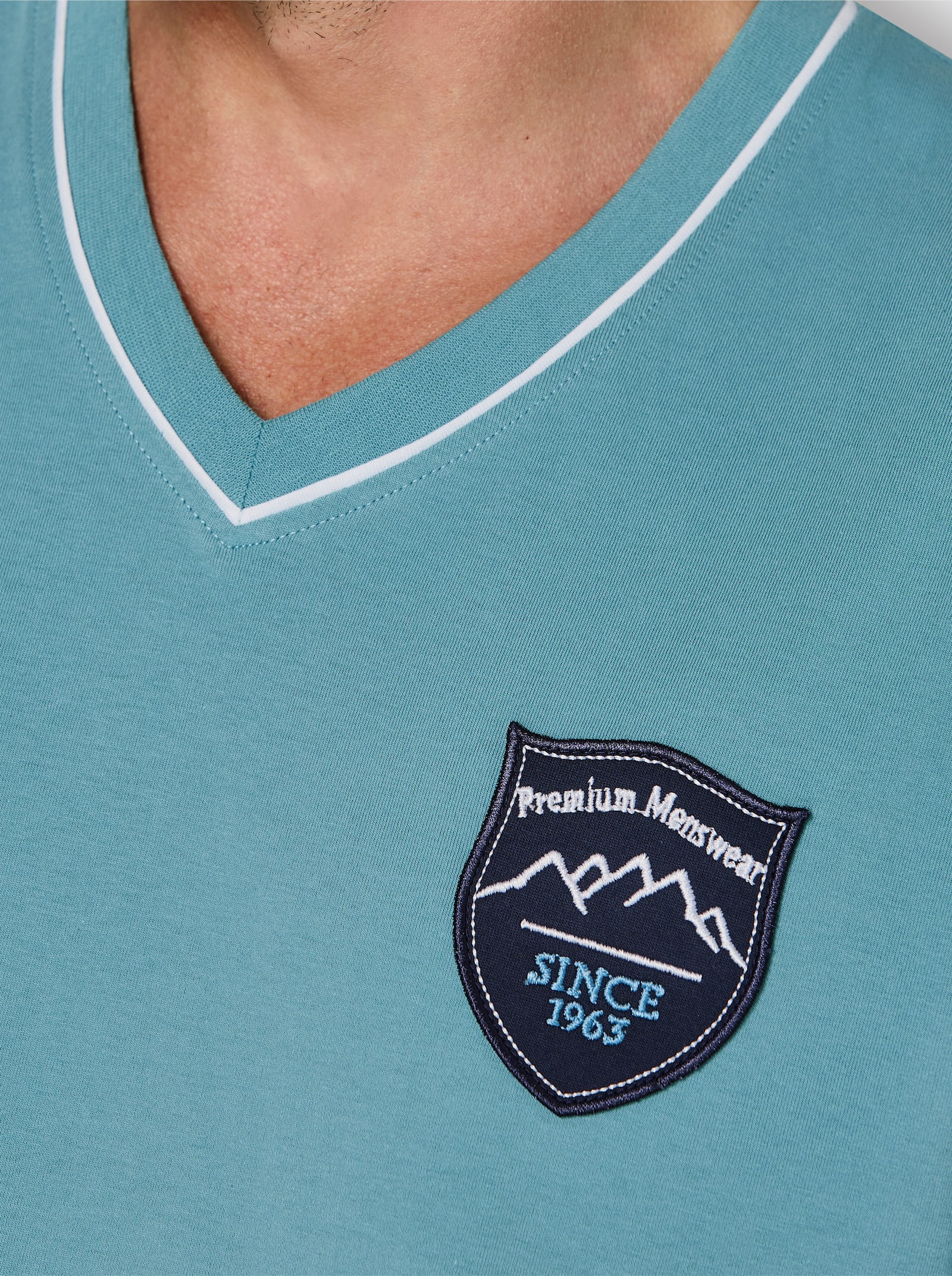 wäschepur men Pyjama-Shirt - oceaan