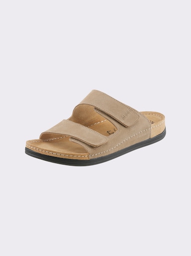 Mubb Pantolette mit rutschhemmender Laufsohle - beige