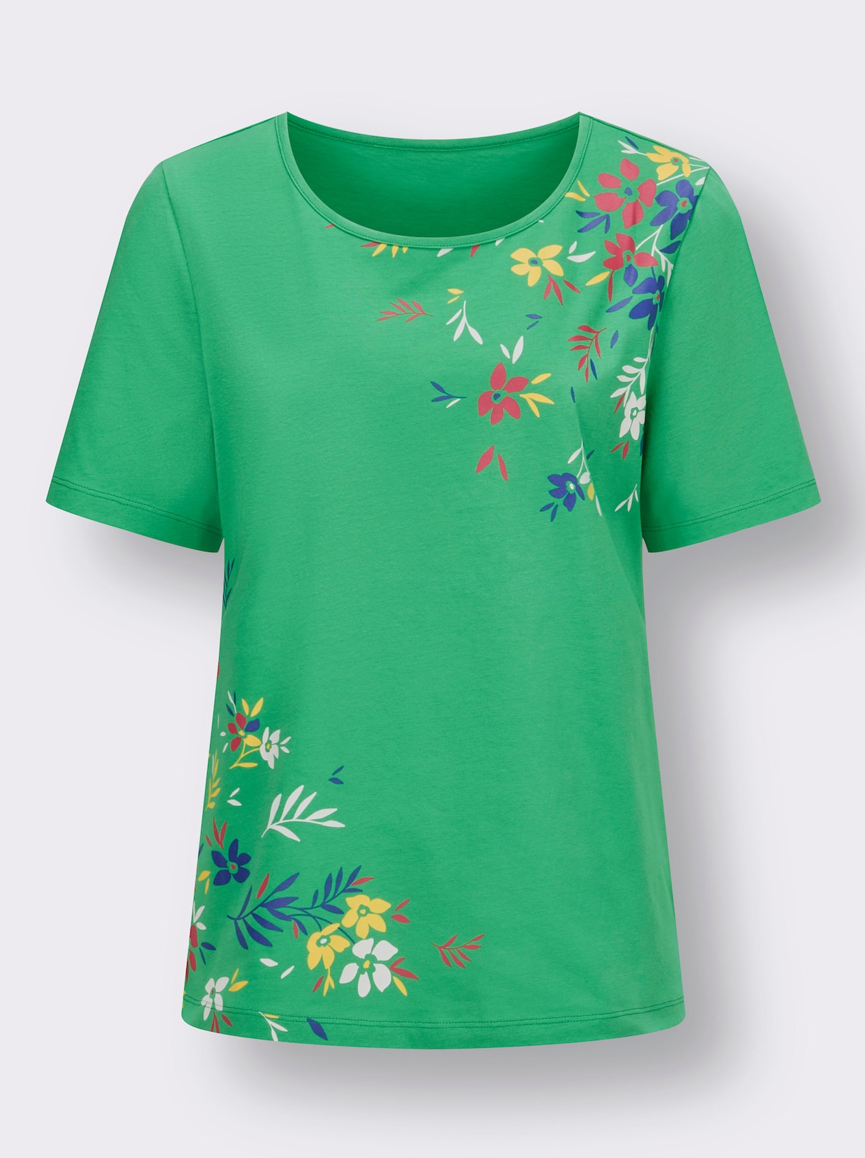 Shirt met korte mouwen - grasgroen/pink