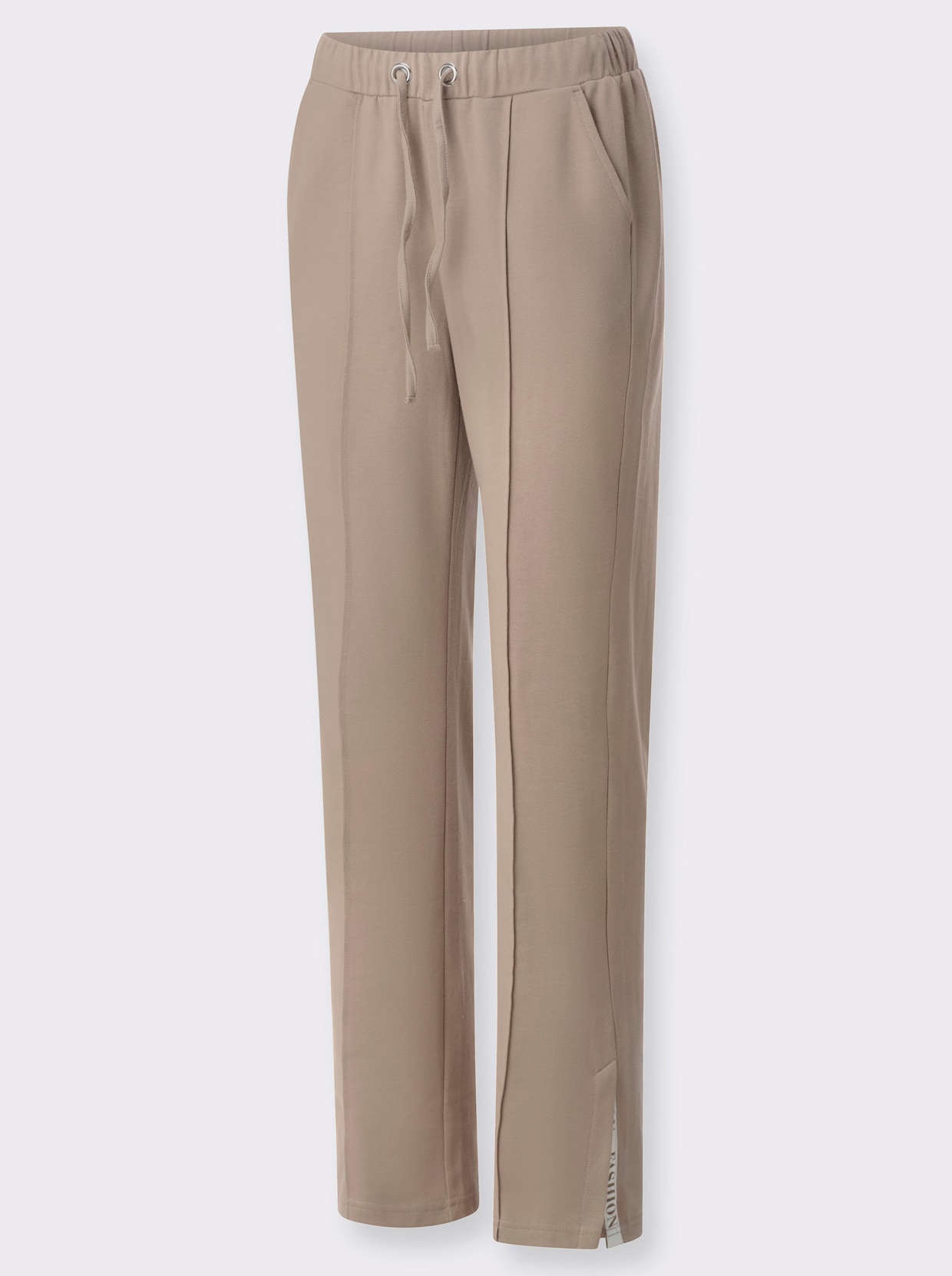 Jerseyhose mit abgesteppten BIesen - sesam