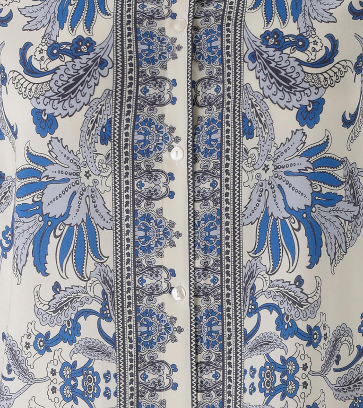 Aniston PLUS Hemdbluse - weiß-blau