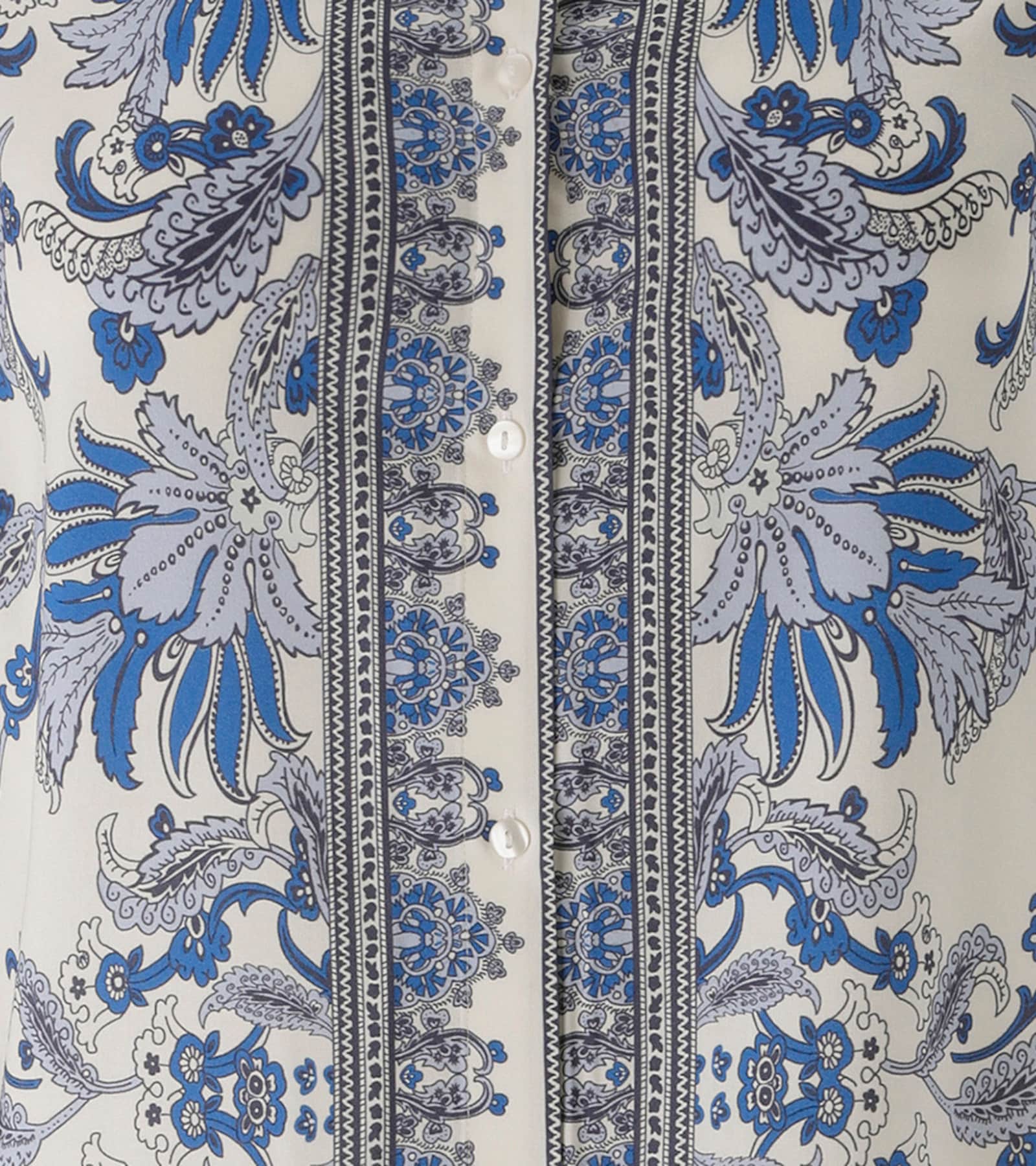 Aniston PLUS Hemdbluse - weiß-blau