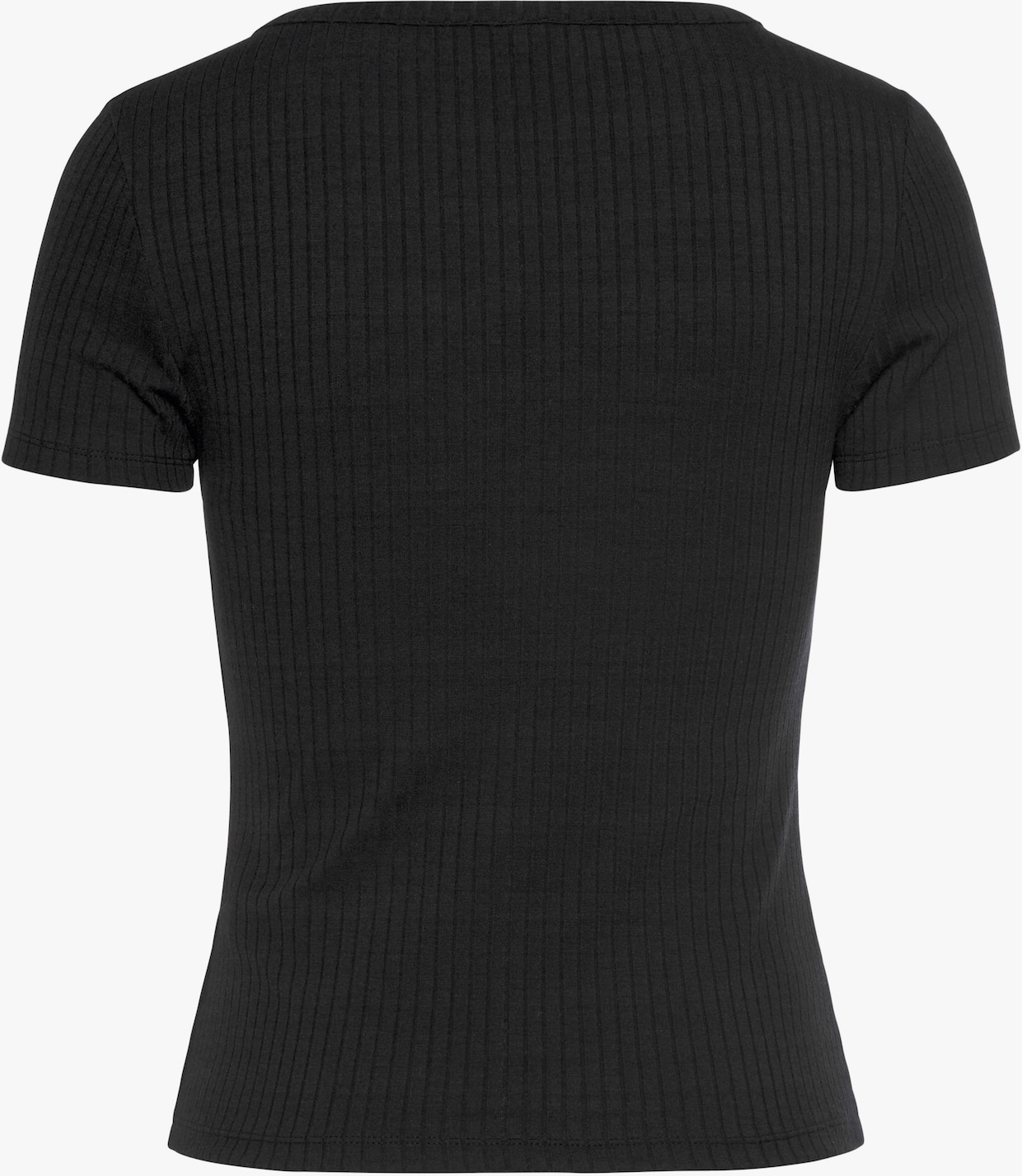 LASCANA Shirt met korte mouwen - zwart