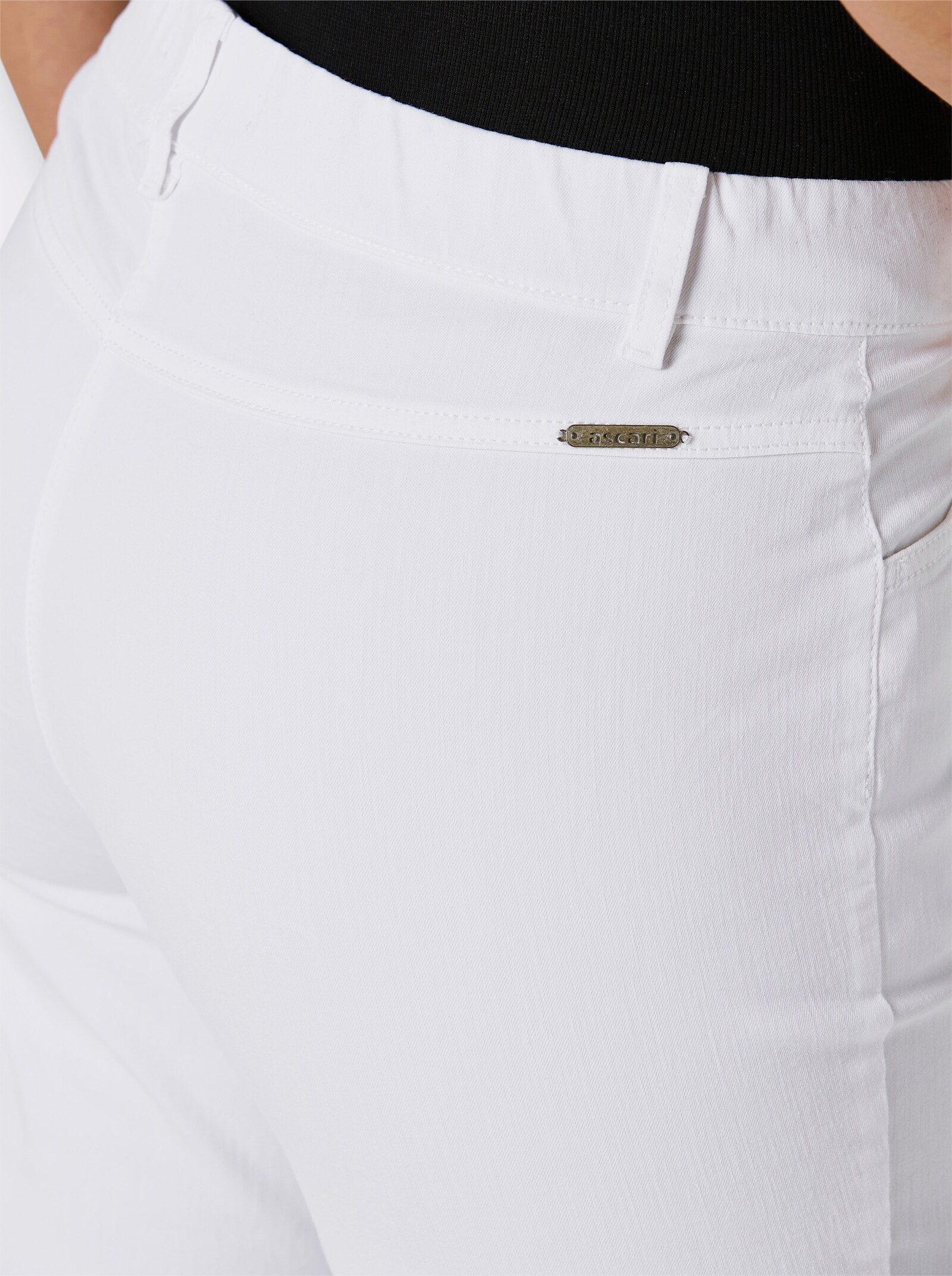 Ascari Schlupfjeans in 7/8-Länge - weiß