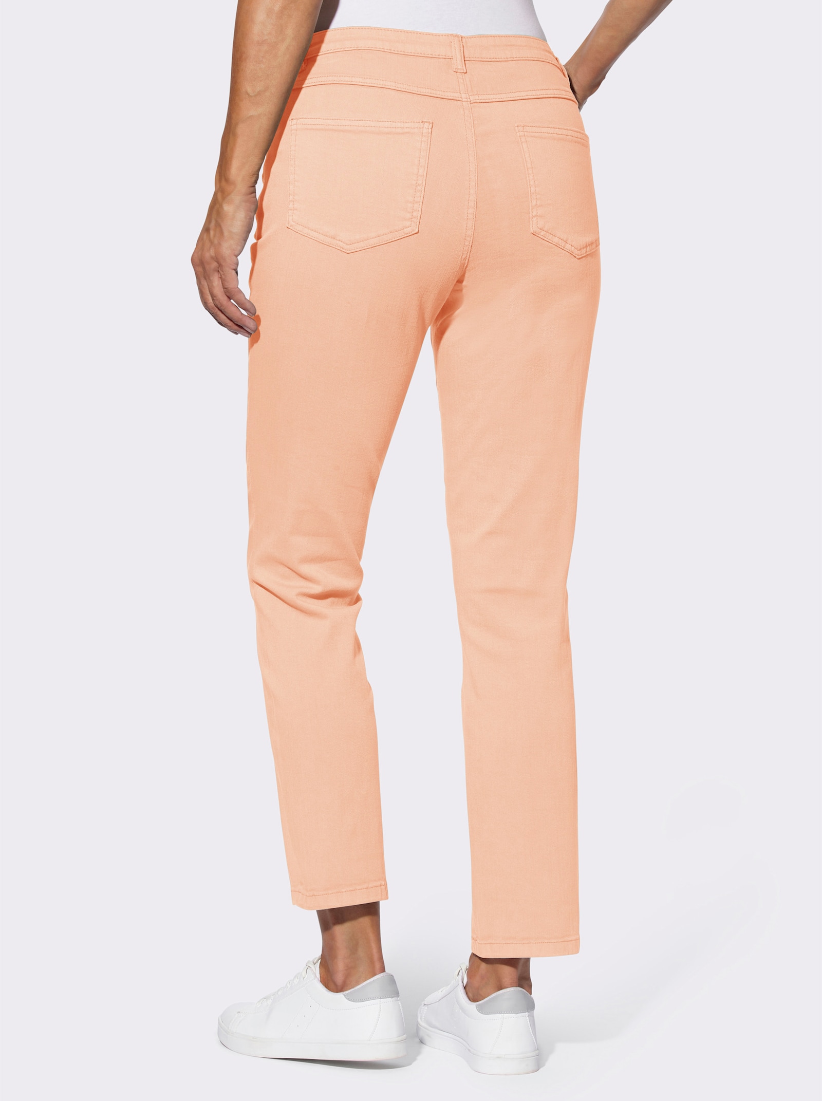 Jeans in knöchellanger Form - apricot