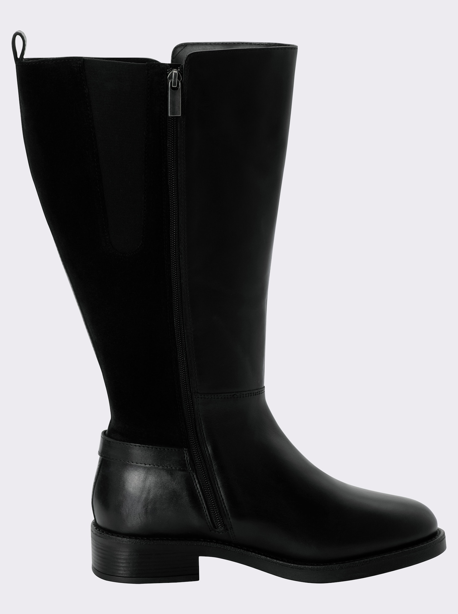 sheego Weitschaftstiefel in 2 Schaftweiten - schwarz