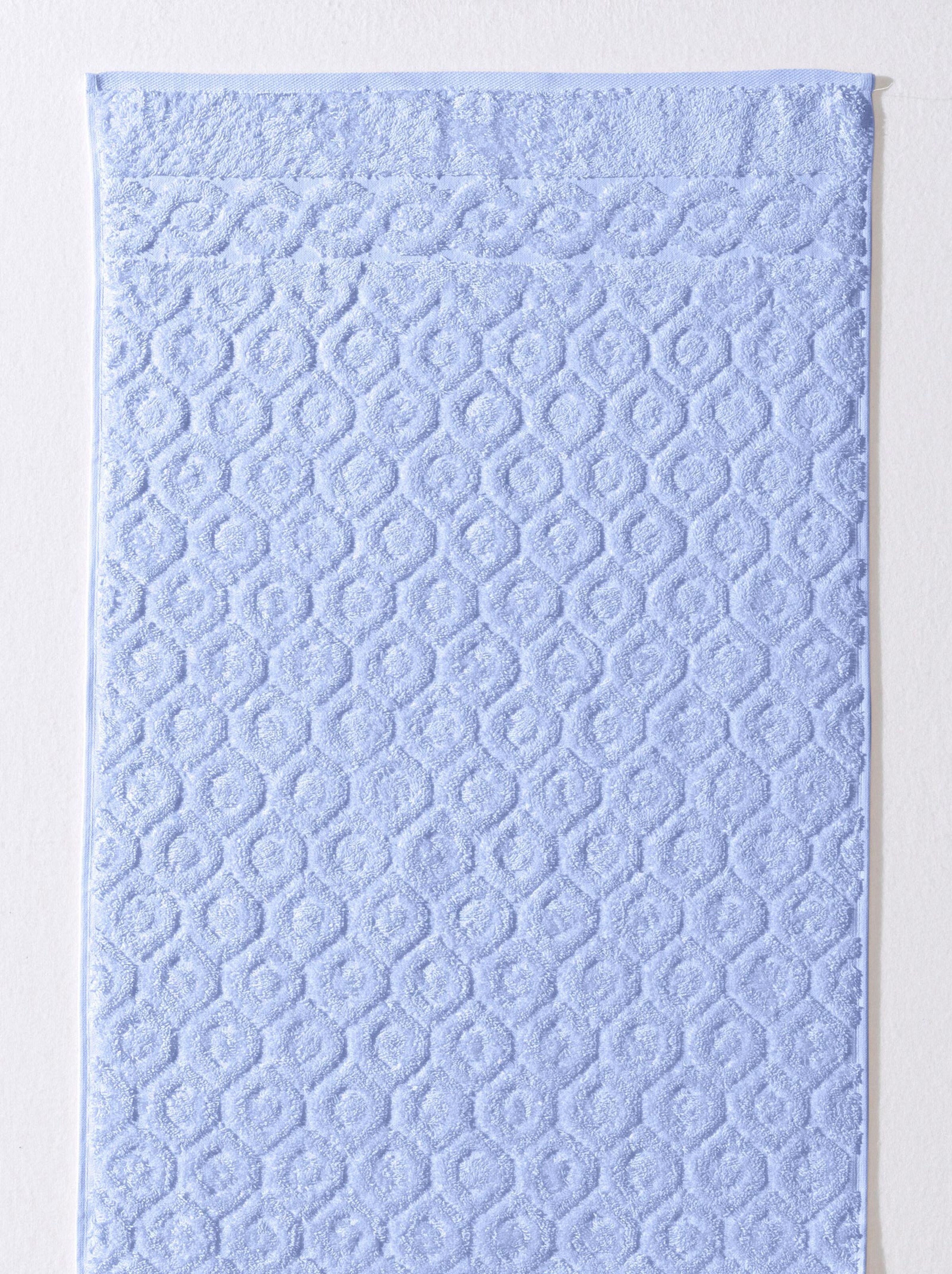 Blau Tuch günstig Kaufen-Handtuch in blau von Ross. Handtuch in blau von Ross <![CDATA[Frottierprogramm mit Reliefstruktur in Walkfrottier-Qualität.]]>. 