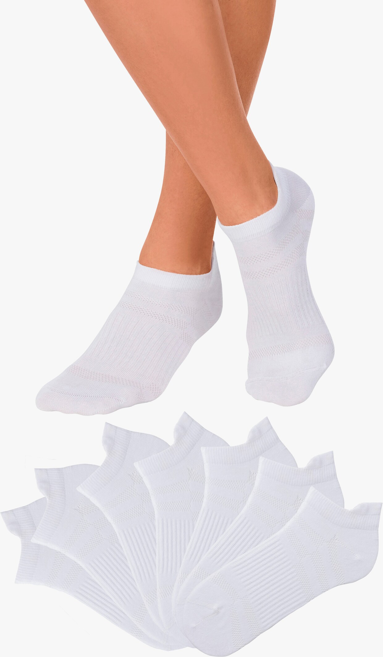 LASCANA ACTIVE Sneakersocken - 7x weiss