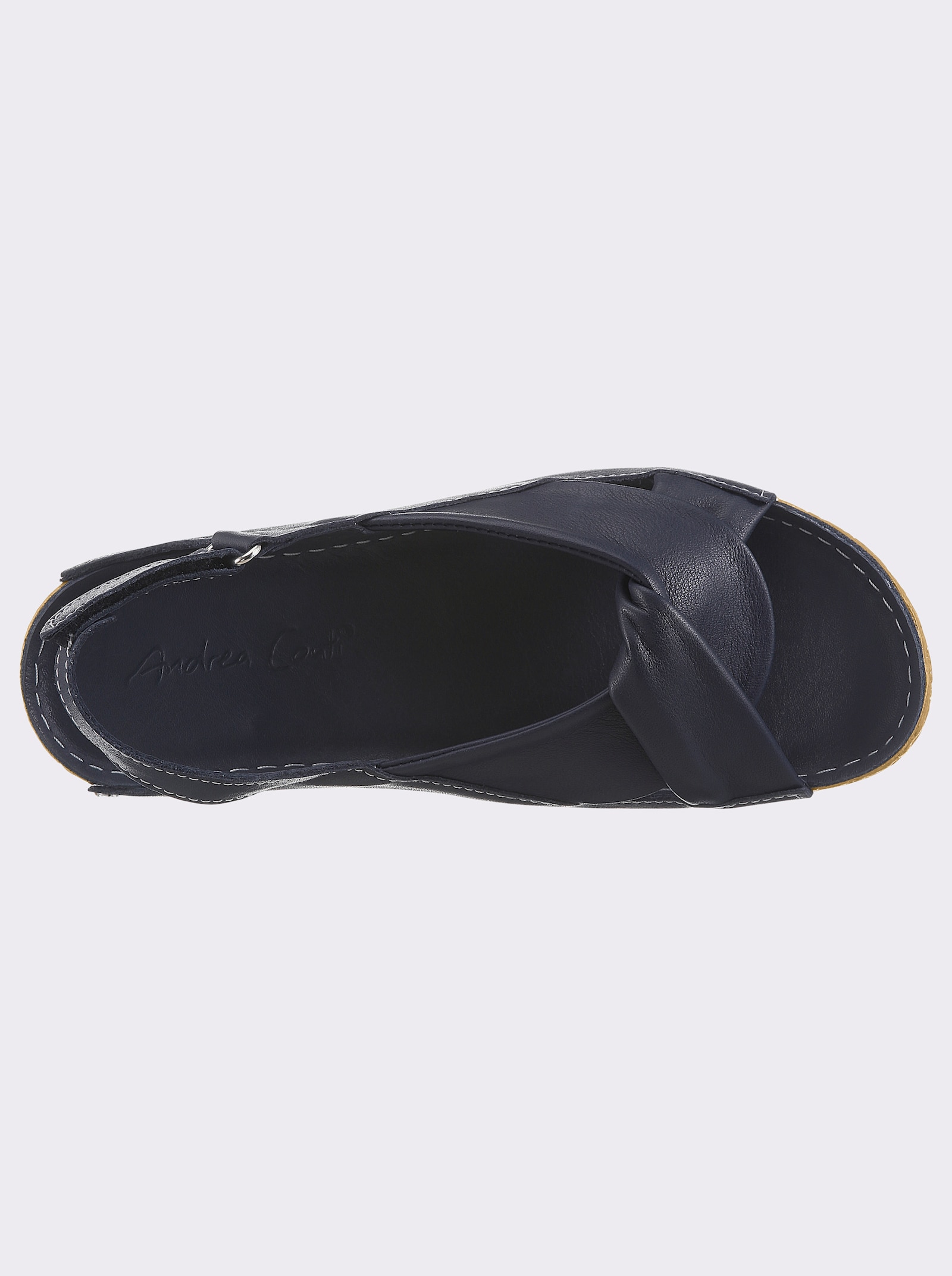 Andrea Conti Sandalette aus Echtleder - jeansblau