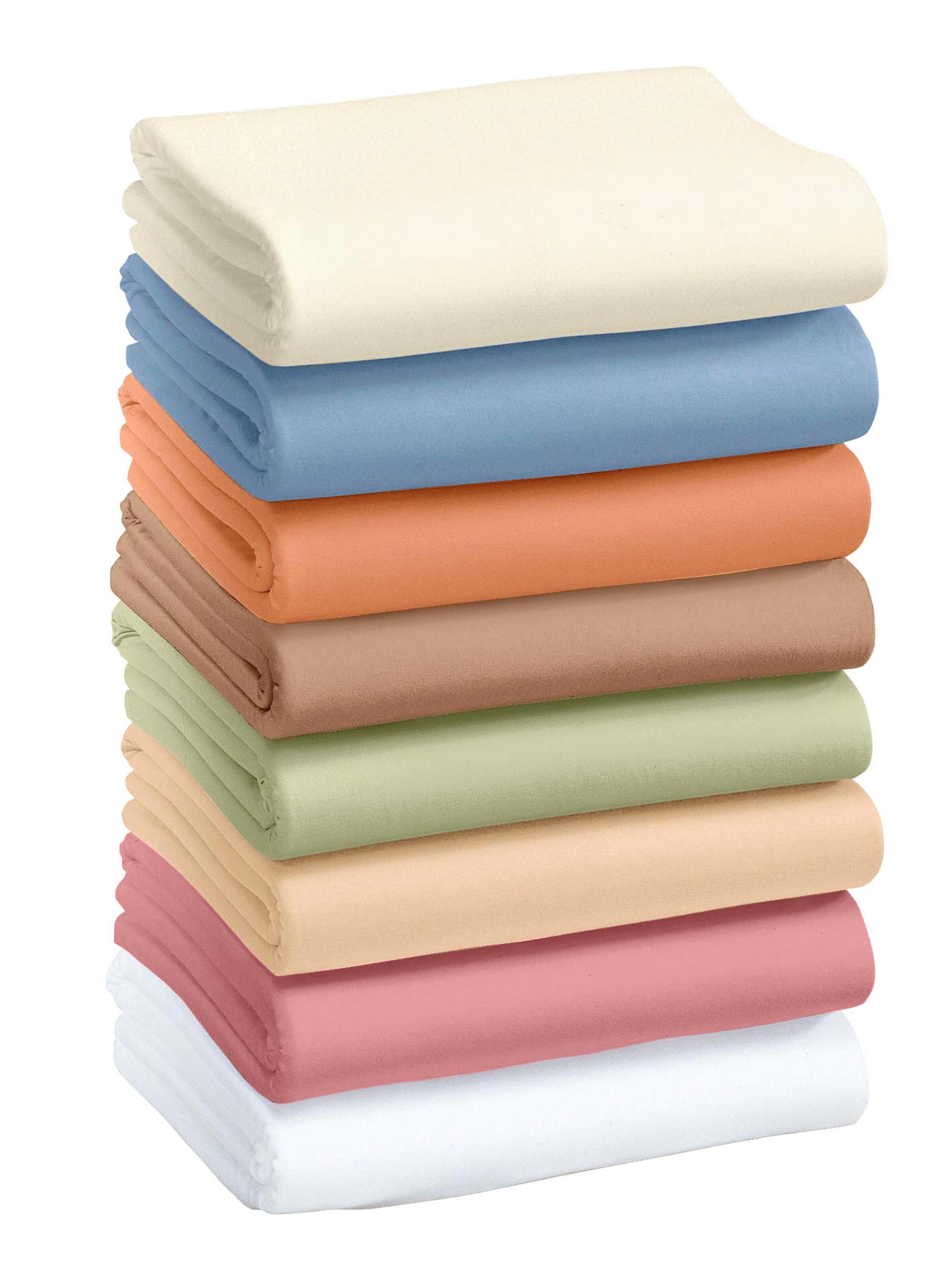 wäschepur Spannbetttuch - terrakotta