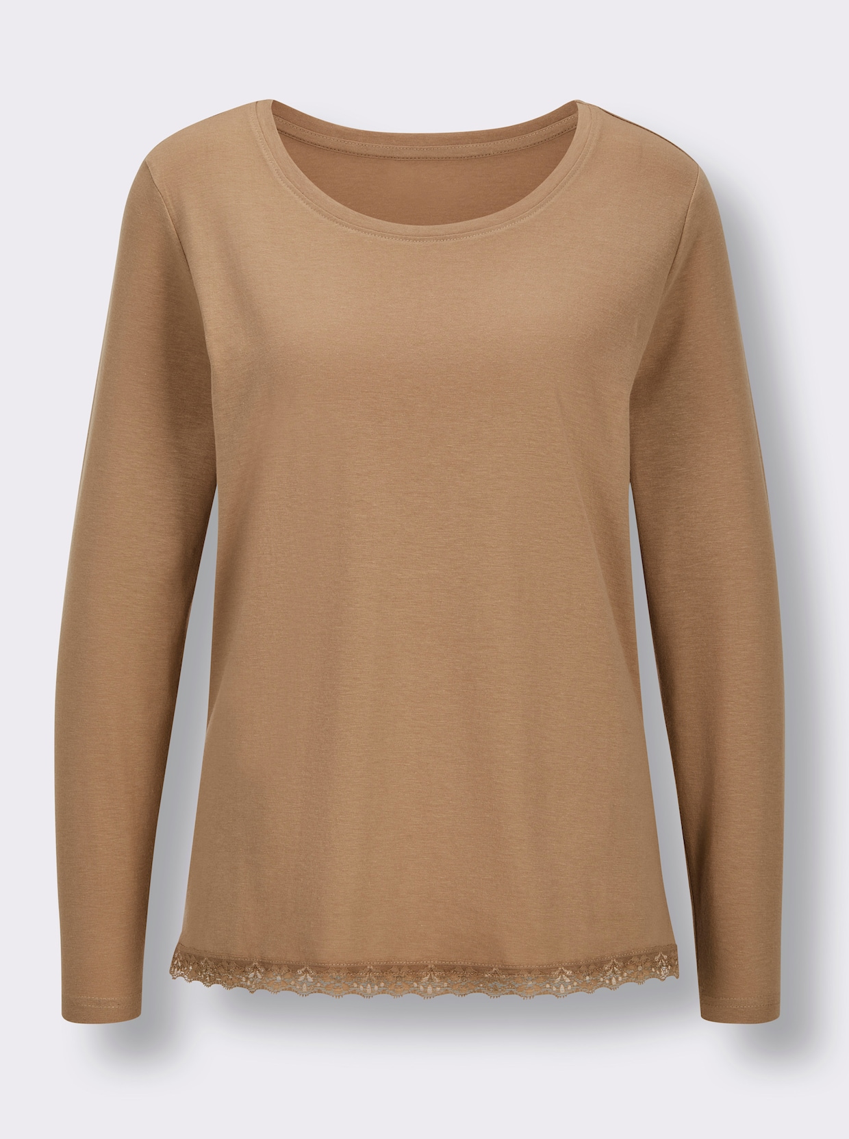 wäschepur Schlafanzug-Shirt - camel