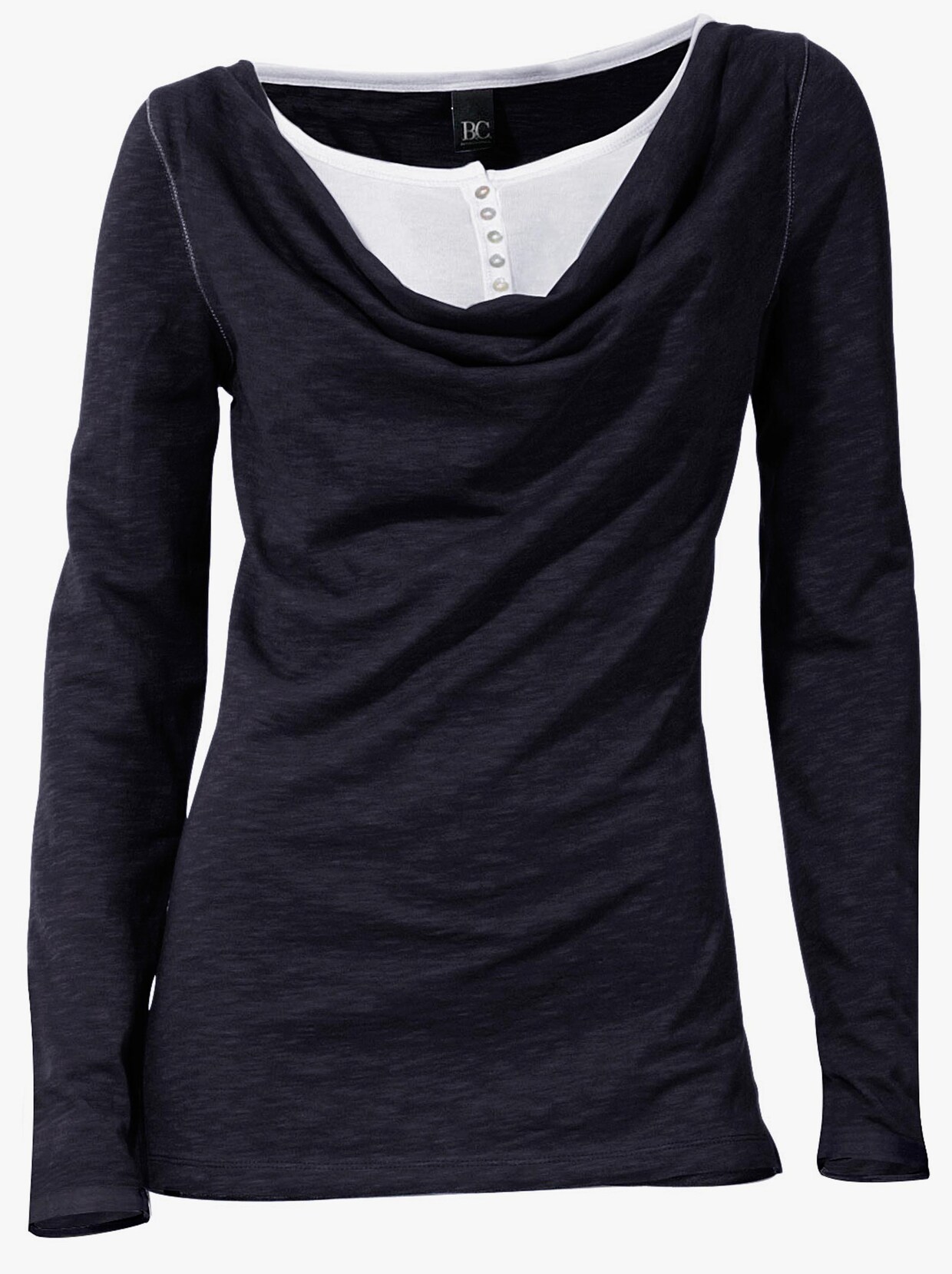 2-in-1-Shirt - schwarz