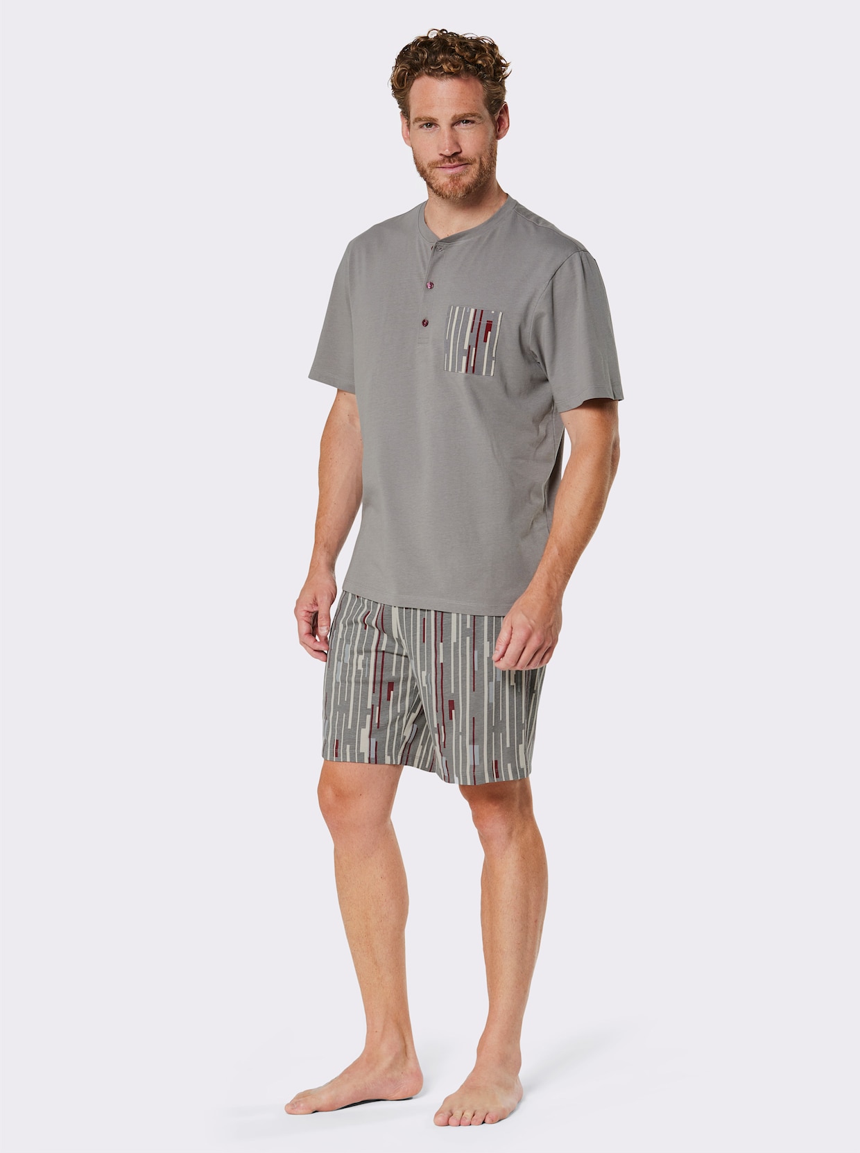 wäschepur men Shortys - marine + grau