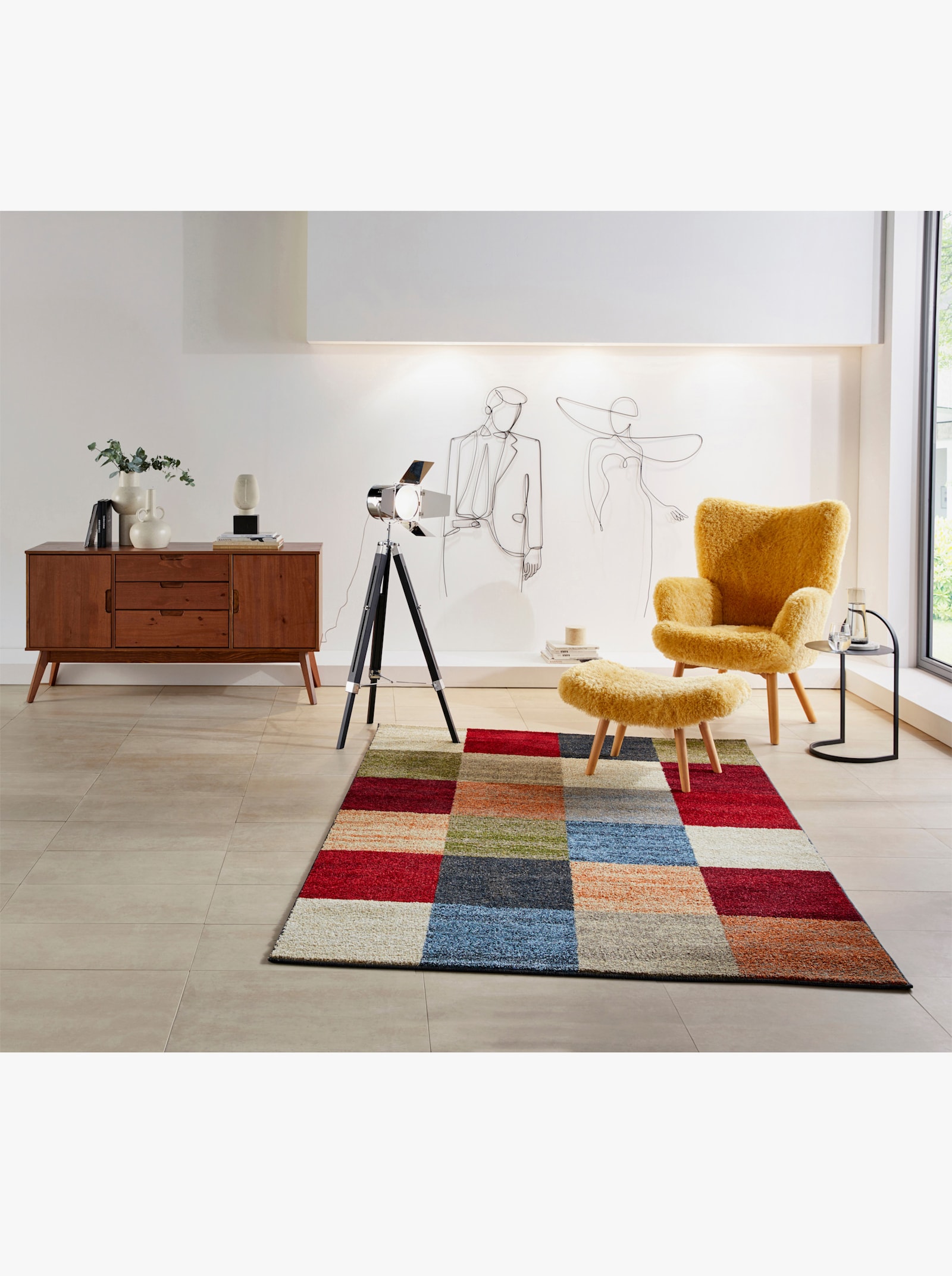 heine home Teppich - terracotta-bunt