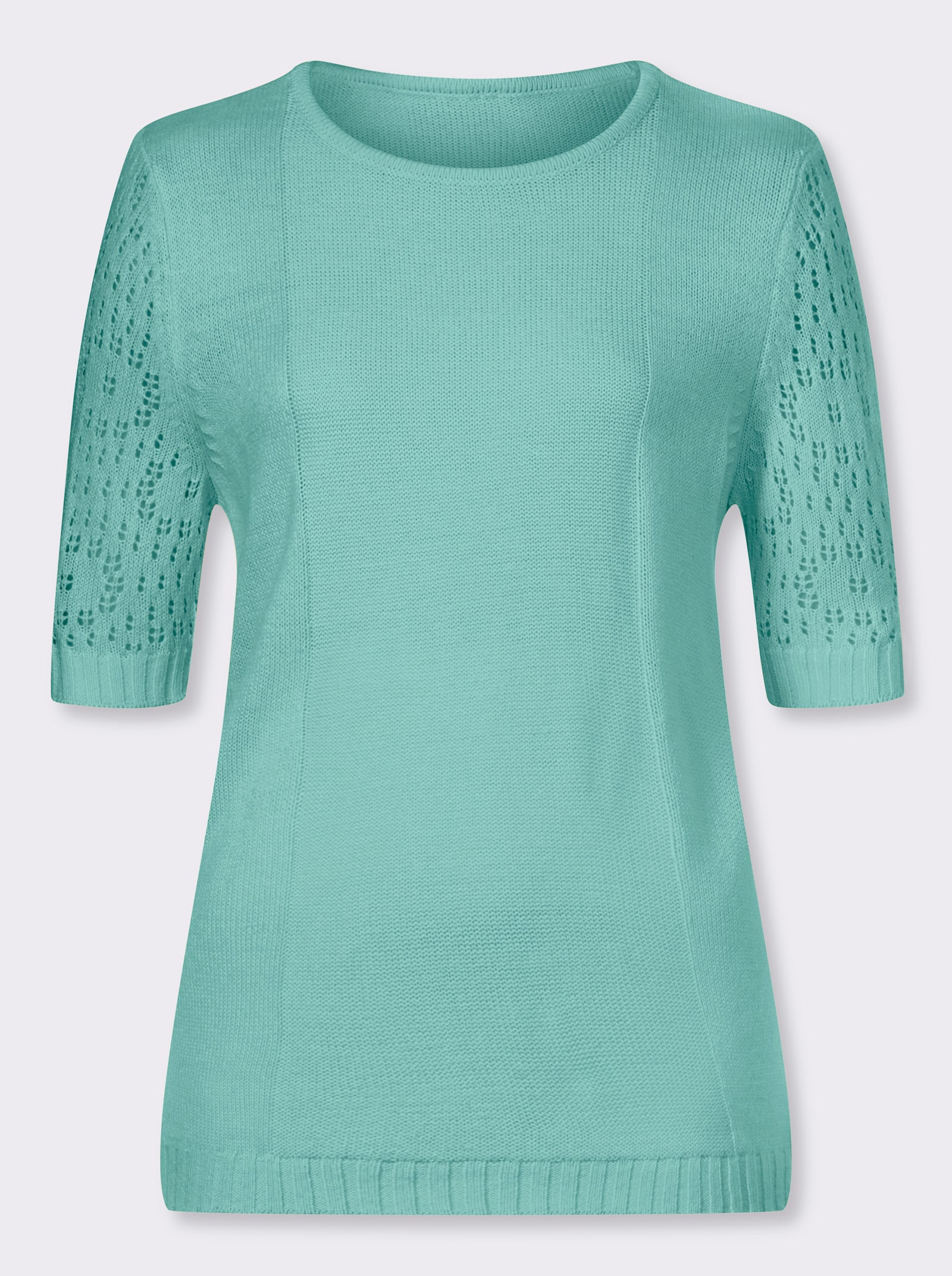 Pullover mit halblangen Ärmeln - mint