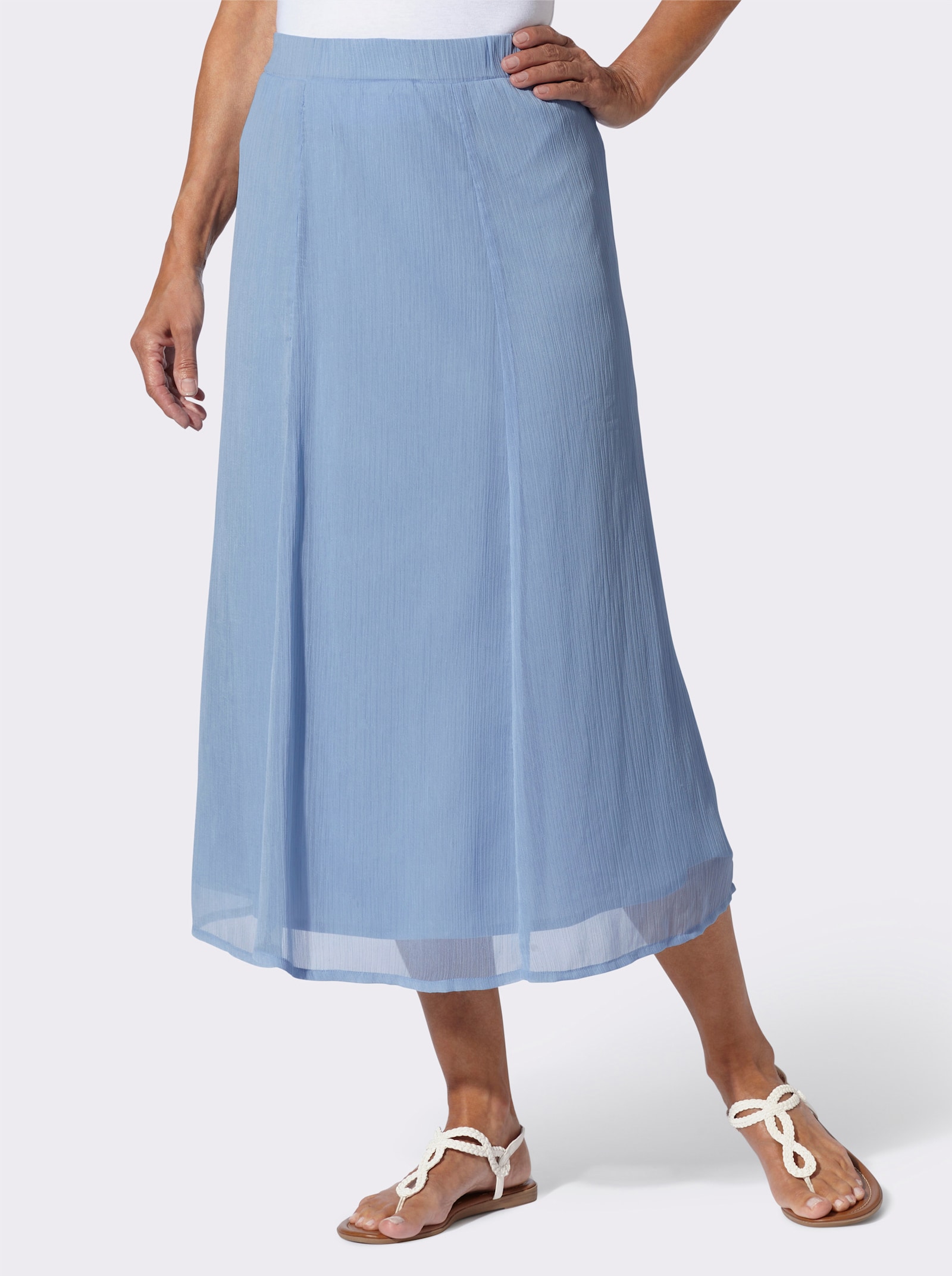 Bahnenrock in Schlupfform - bleu