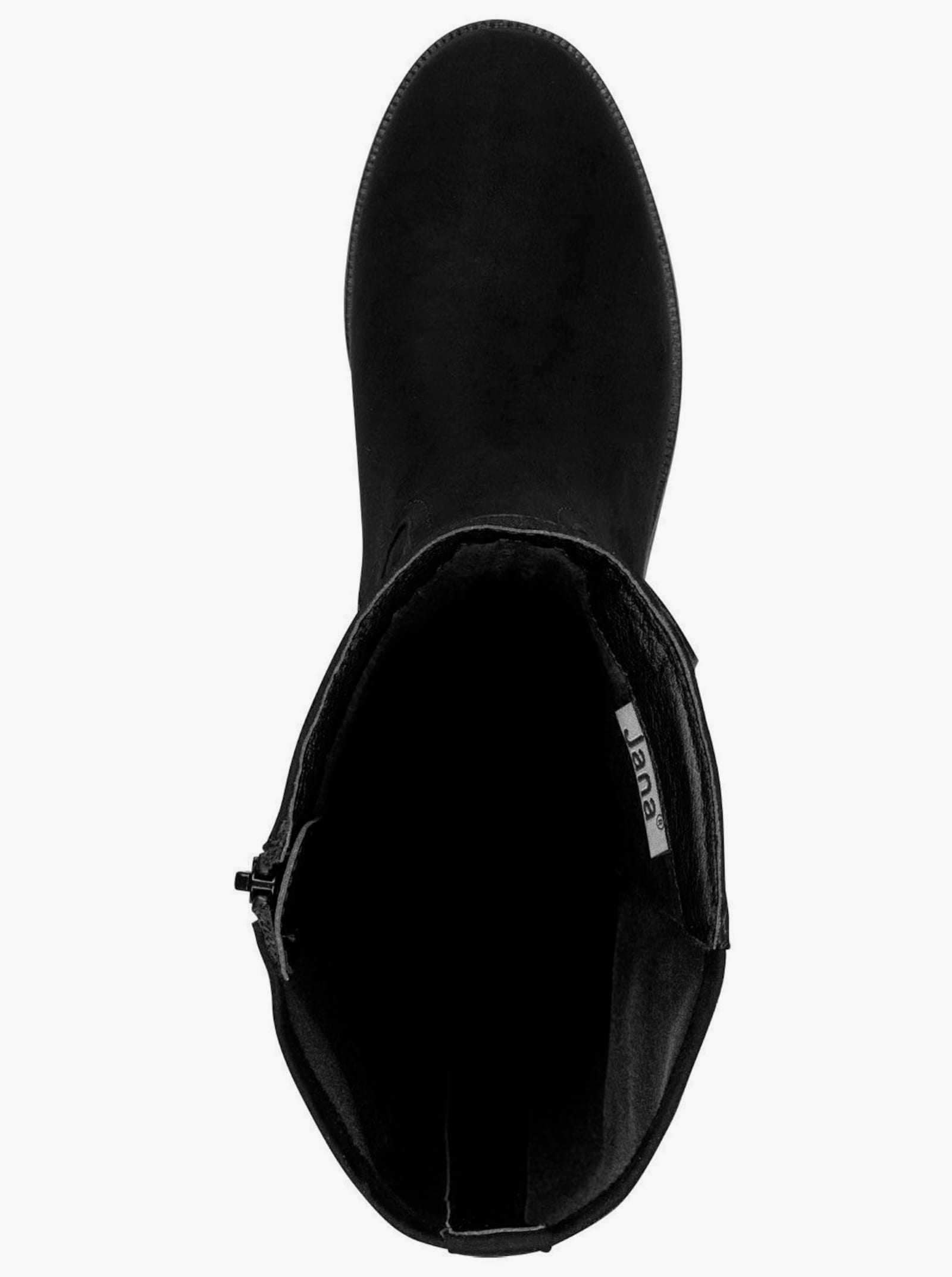 Jana Stiefel mit Stretch-Einsatz - schwarz