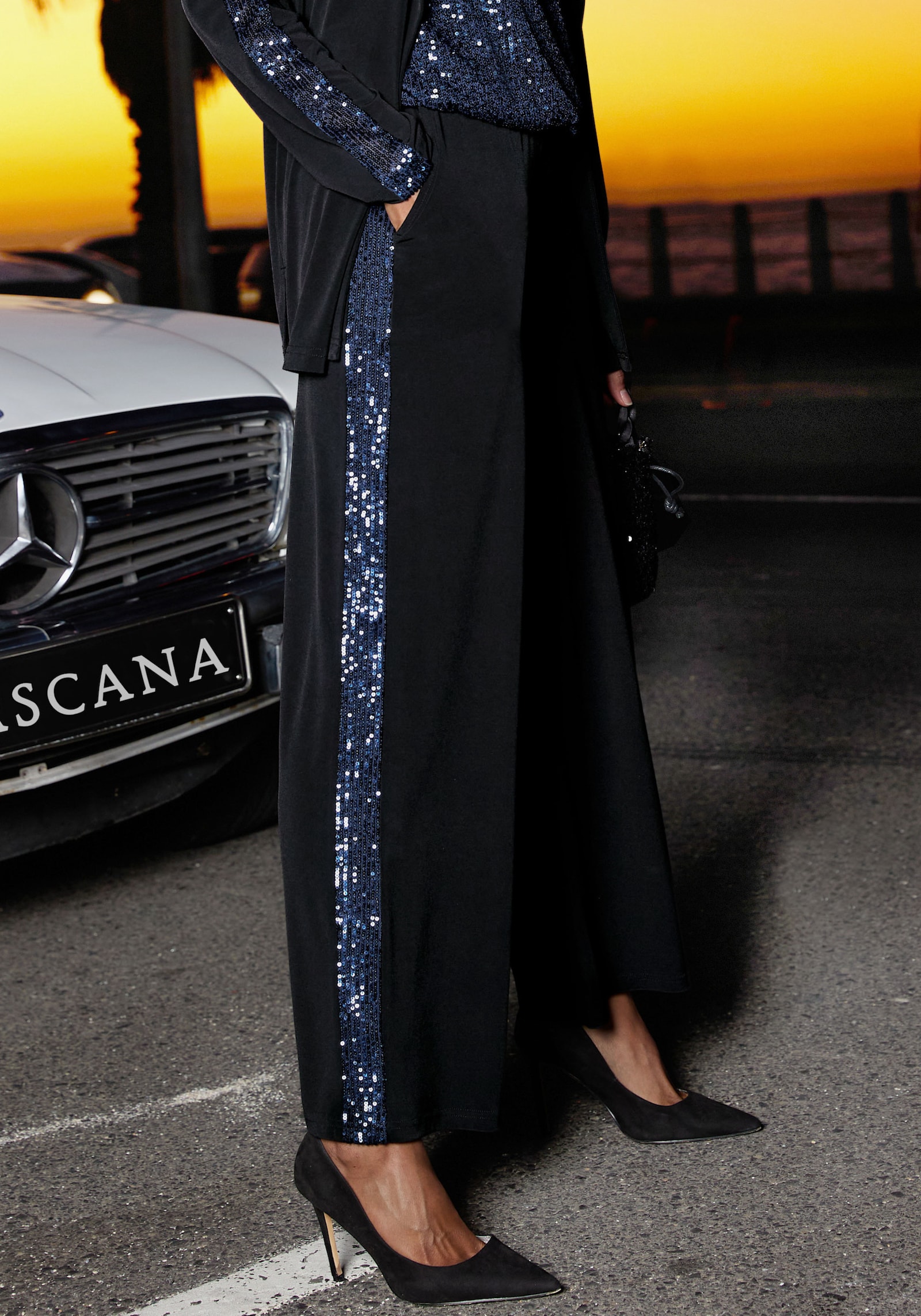 LASCANA Schlupfhose - schwarz