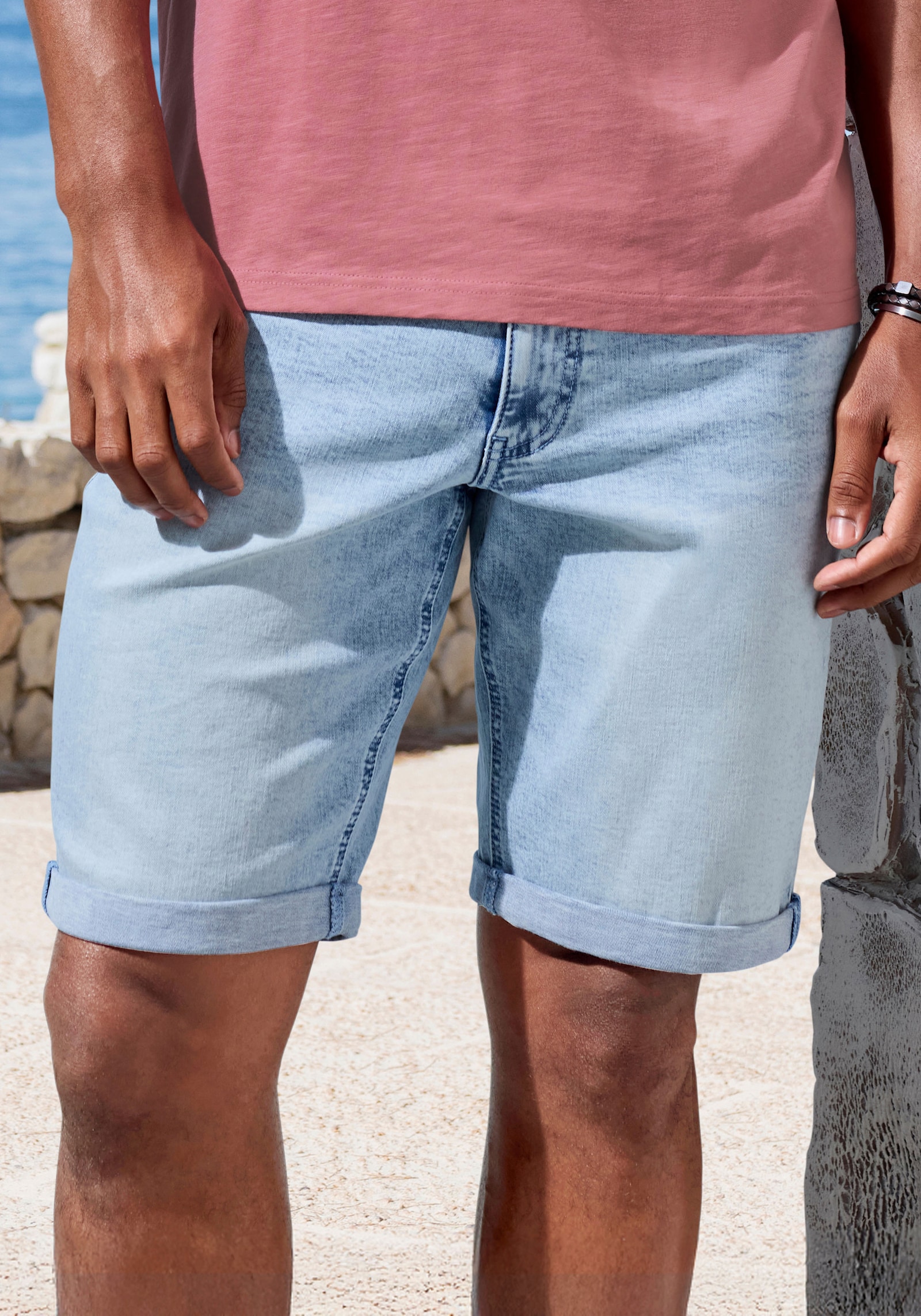 John Devin Jeansshorts - lightblue/denim