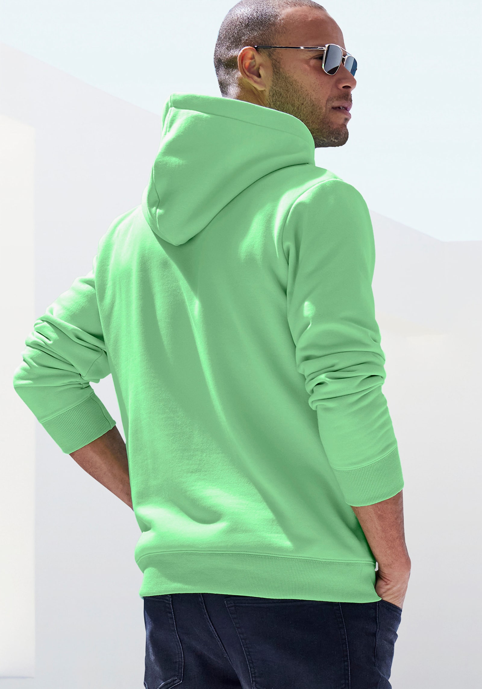 John Devin Hoodie - lime-grün