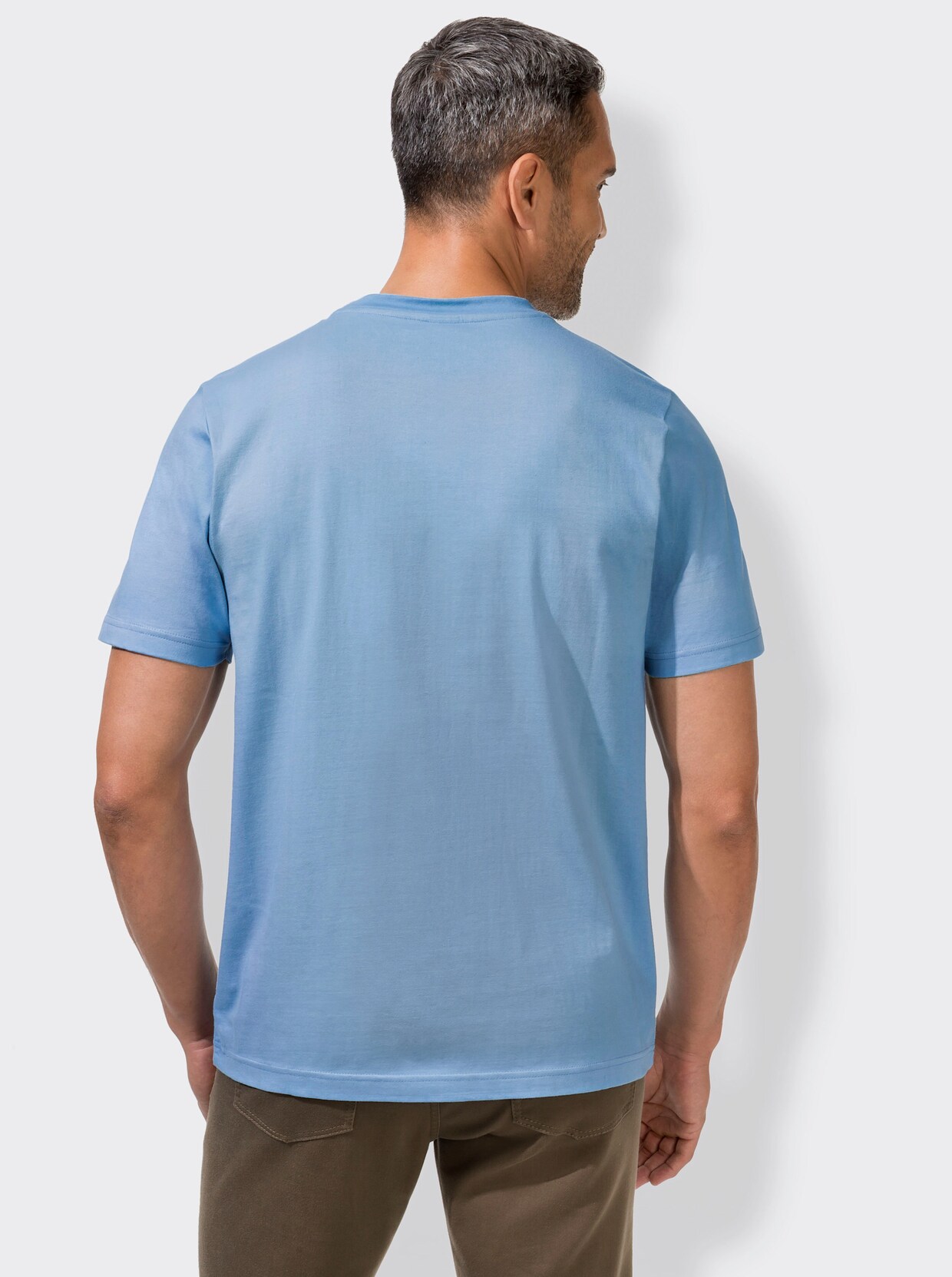 KINGsCLUB Shirt - anthrazit + blau + weiss