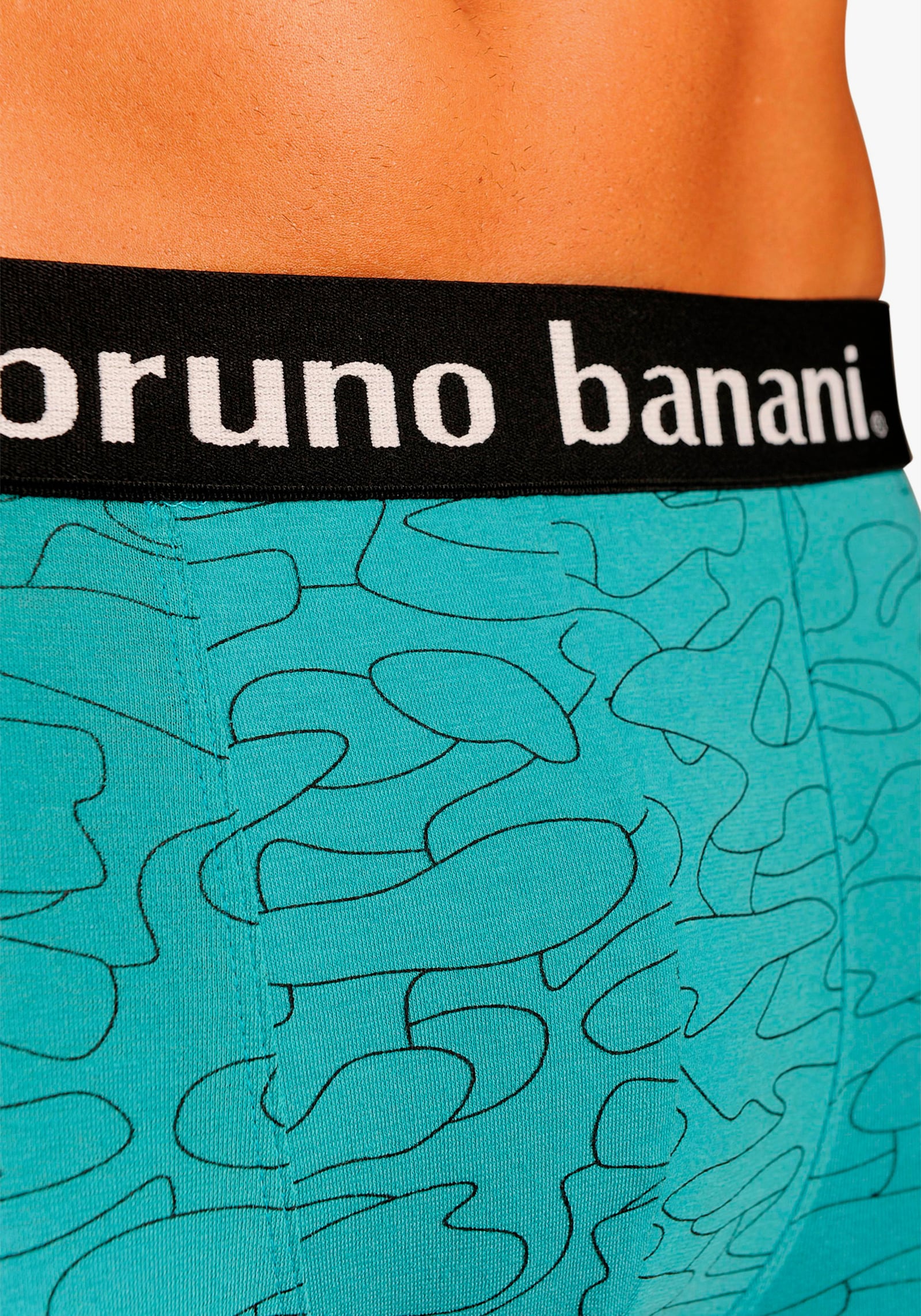 Bruno Banani Boxer - blauw bedrukt, oranje bedrukt, turquoise bedrukt, lila bedrukt
