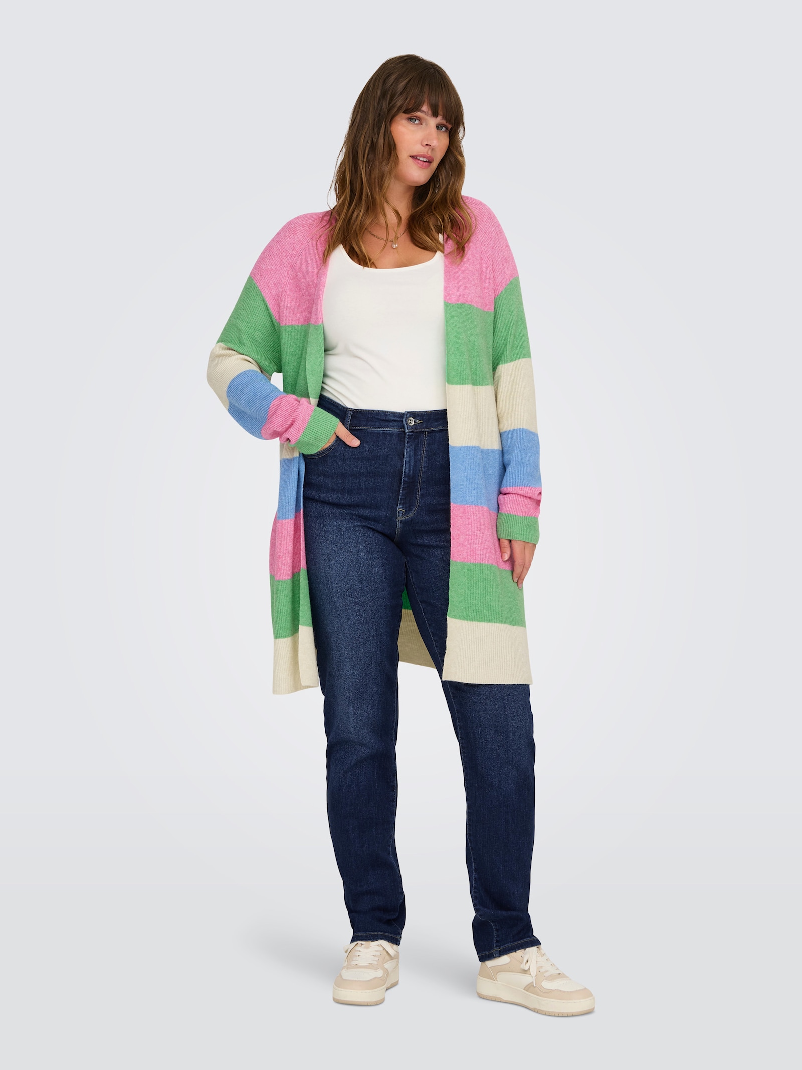 ONLY CARMAKOMA Slim-fit-Jeans - dark blue denim