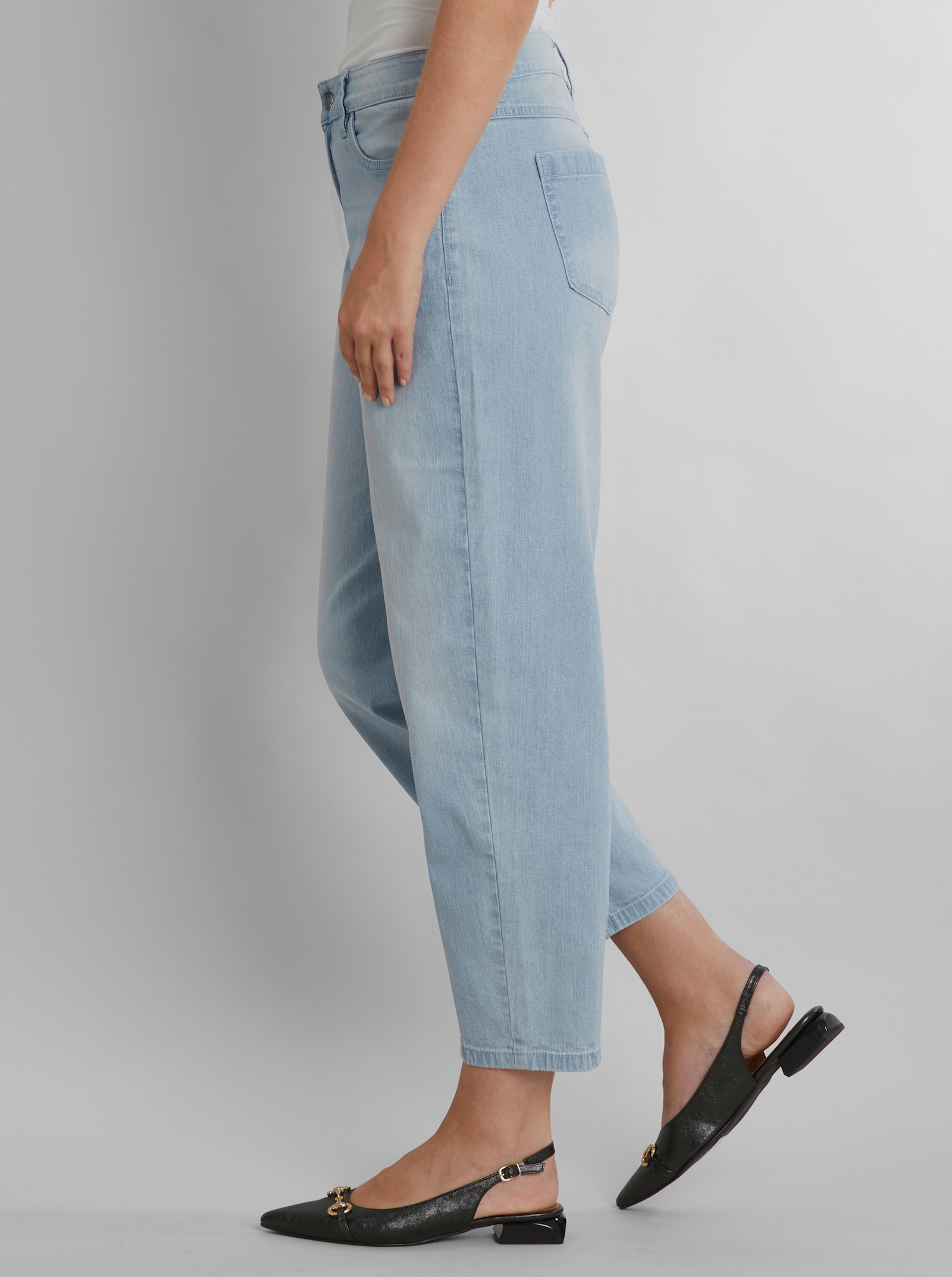 heine 5-Pocket-Hose im Barrel-Schnitt - blue-bleached