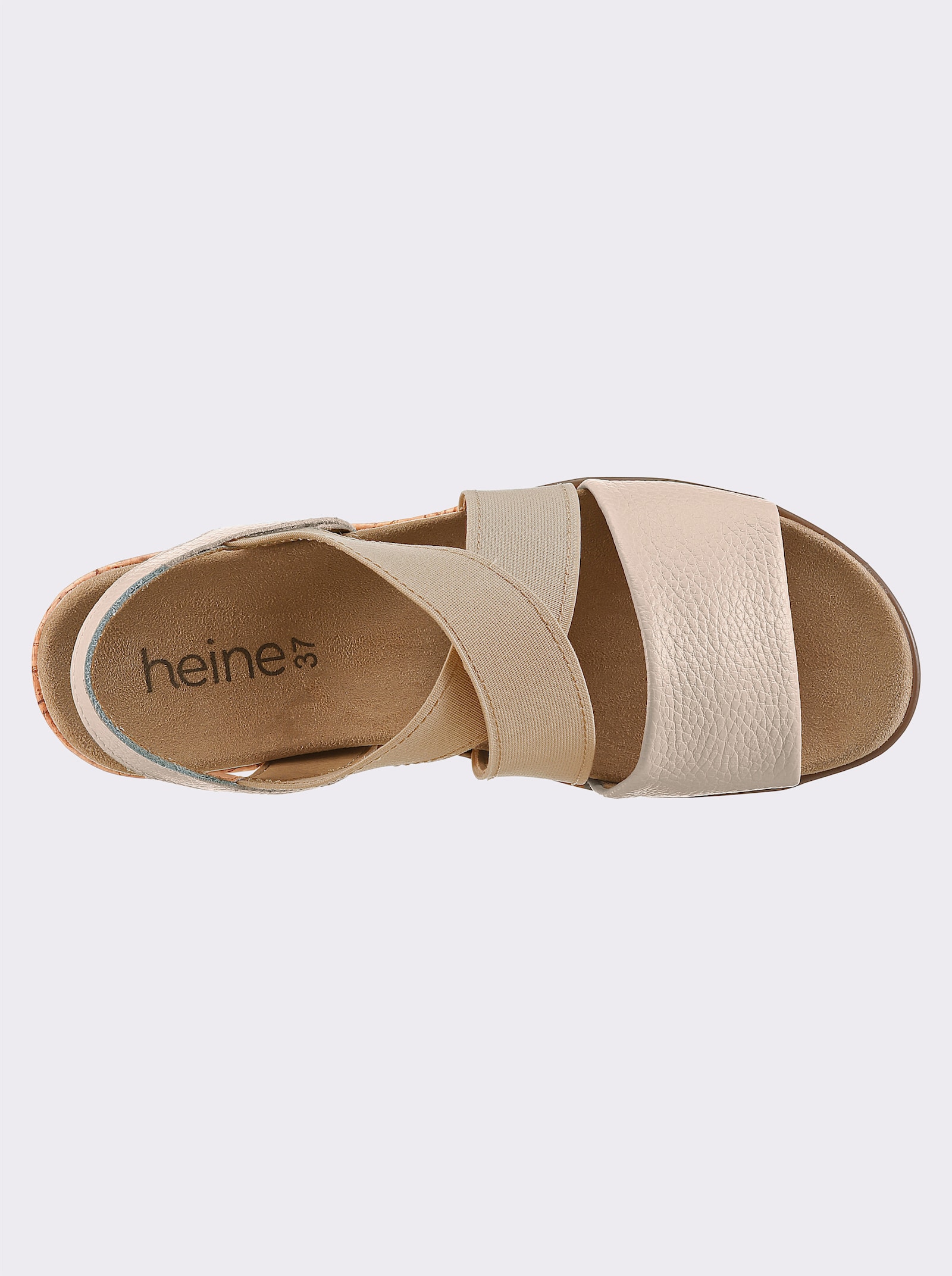 heine Keilsandalette - beige