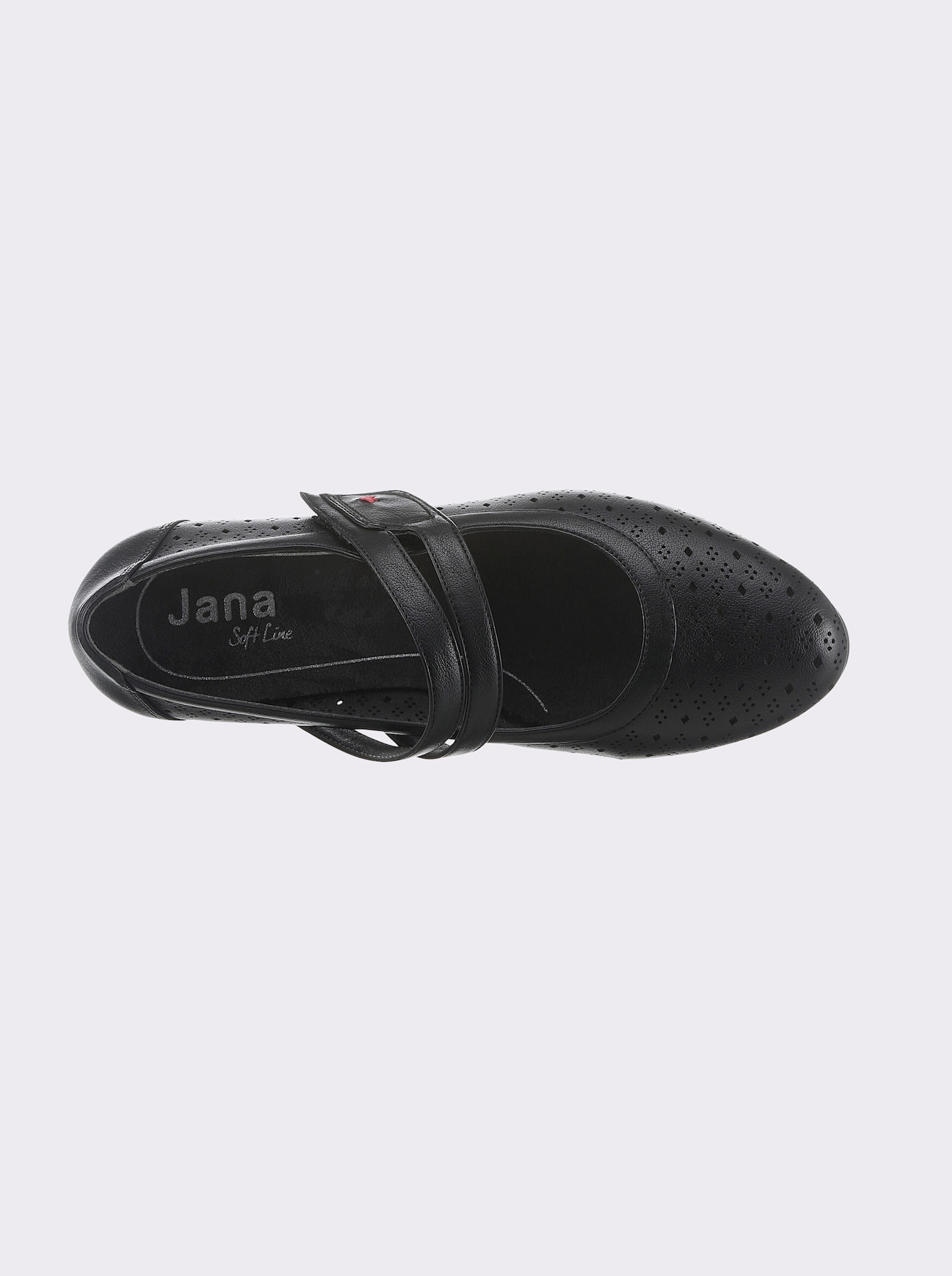Jana Pumps mit Ristriemen - schwarz