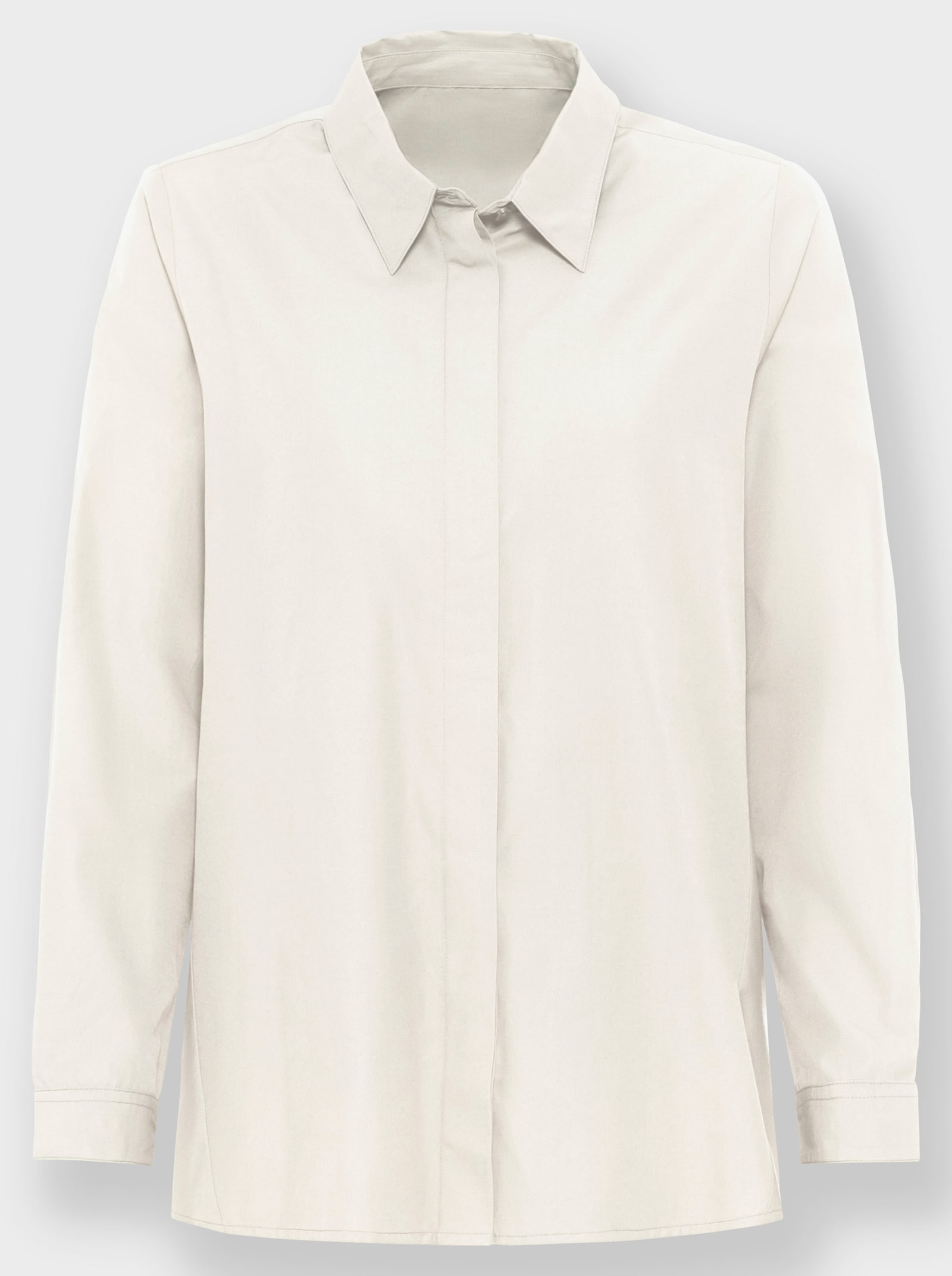 heine Longbluse in weiter A-Linie - champagner