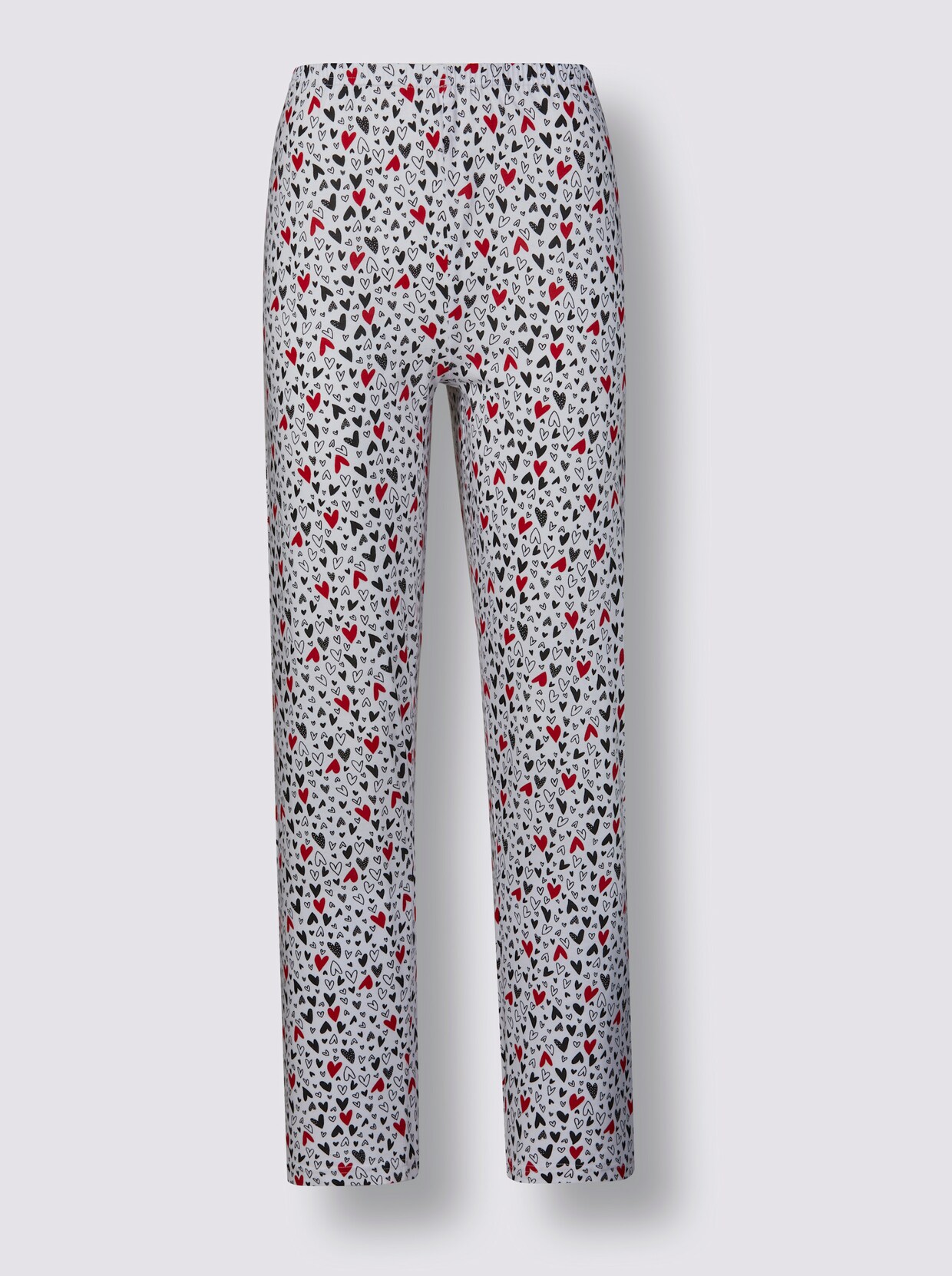 Comtessa Pyjama - rood/wit gedessineerd